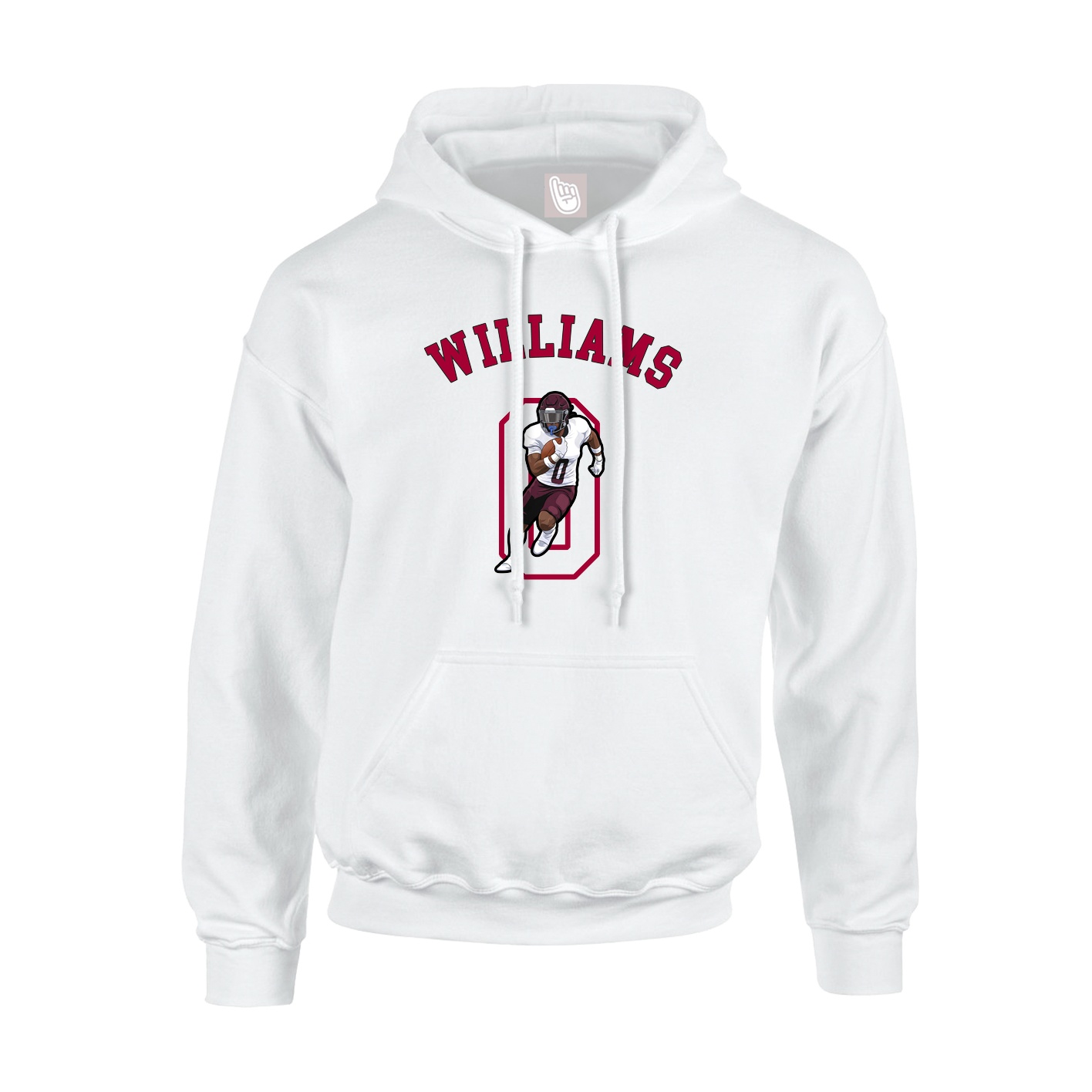 Youth Hoodie — Shirsey Arch in White