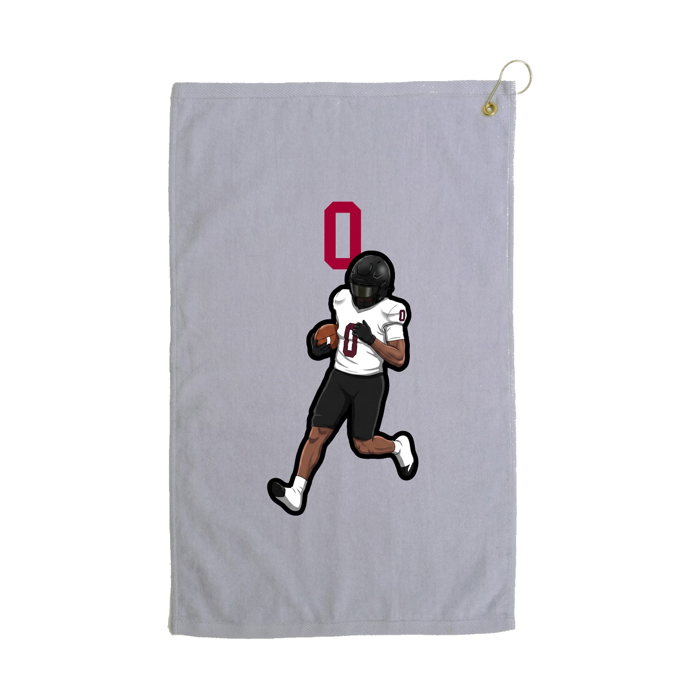 Golf Towel — Number Top in Grey