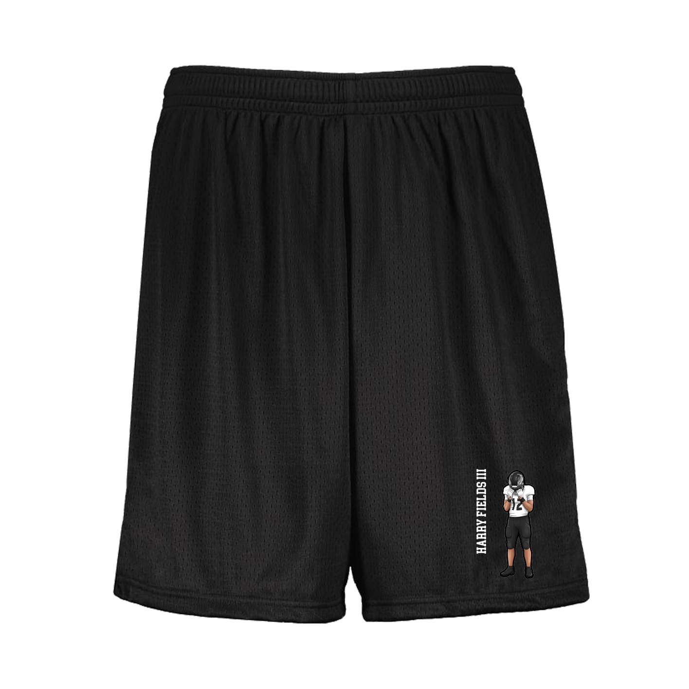 Shorts — Name Vertical in Black