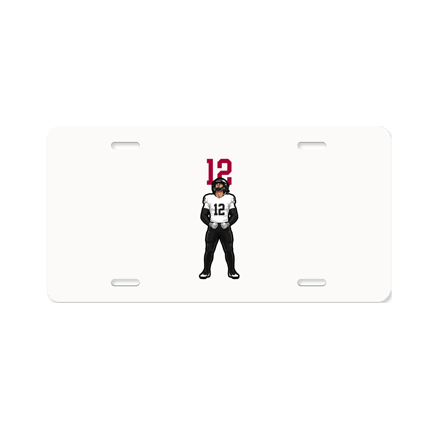 License Plate — Number Top in Classic