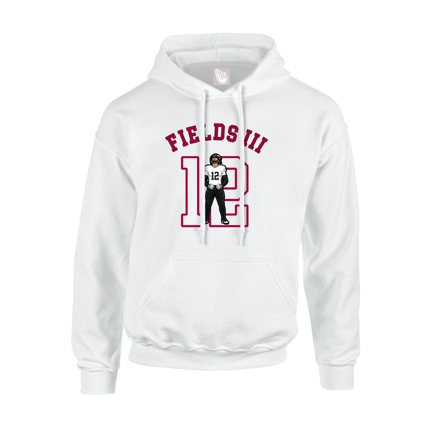 Youth Hoodie — Shirsey Arch in White