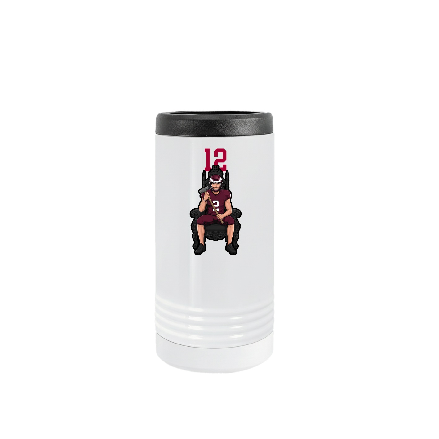 Slim Beverage Holder — Number Top in White