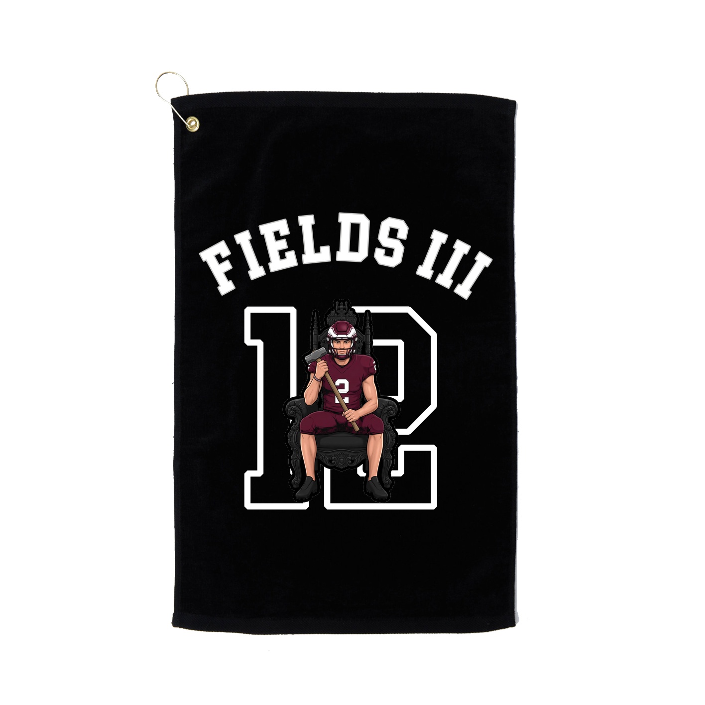 Golf Towel — Shirsey Arch in Black