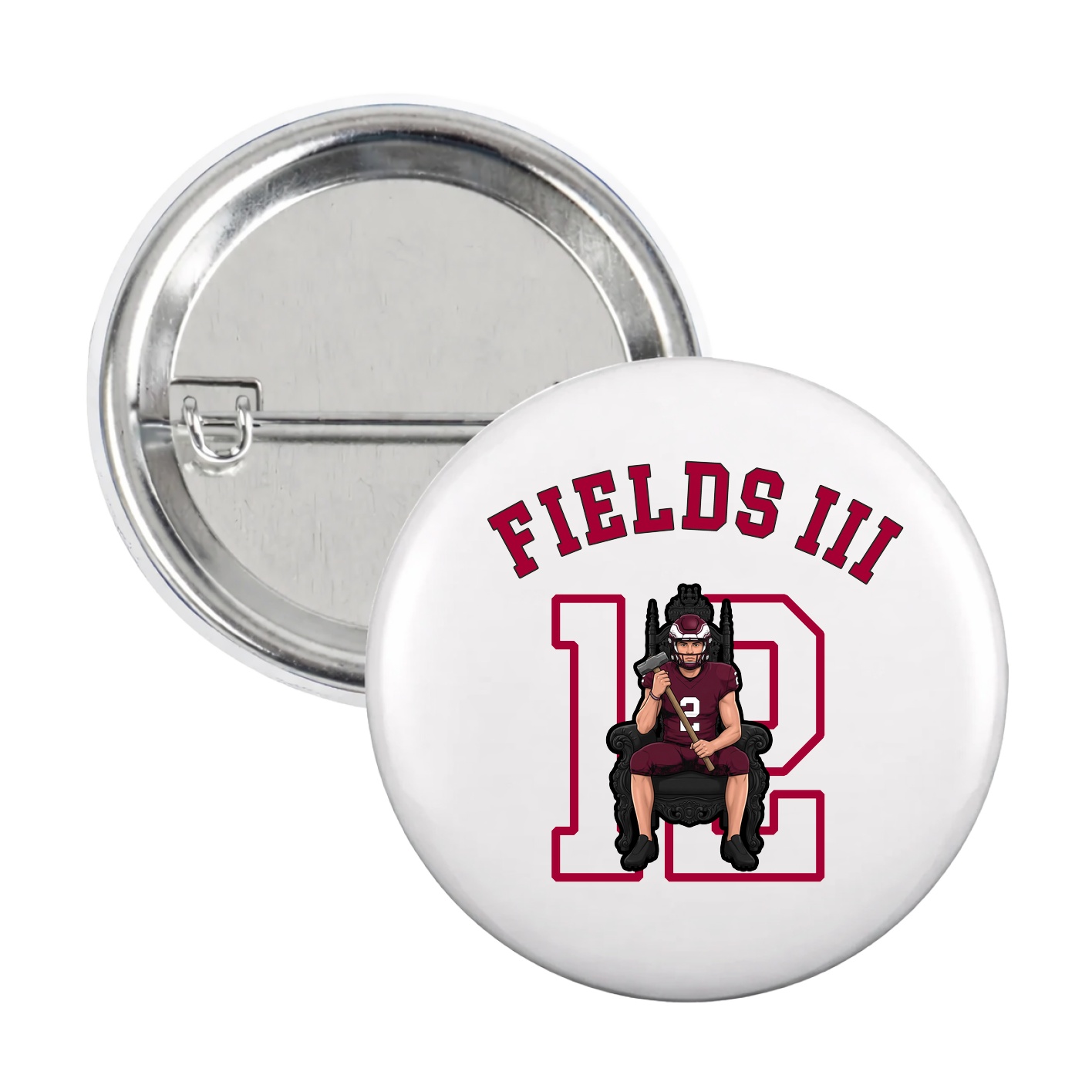 Game Day Button — Shirsey Arch in White