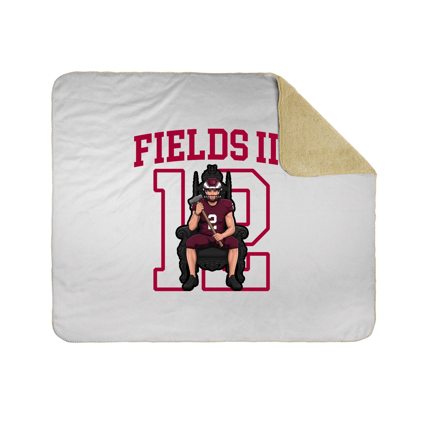 Throw Blanket — Shirsey in White
