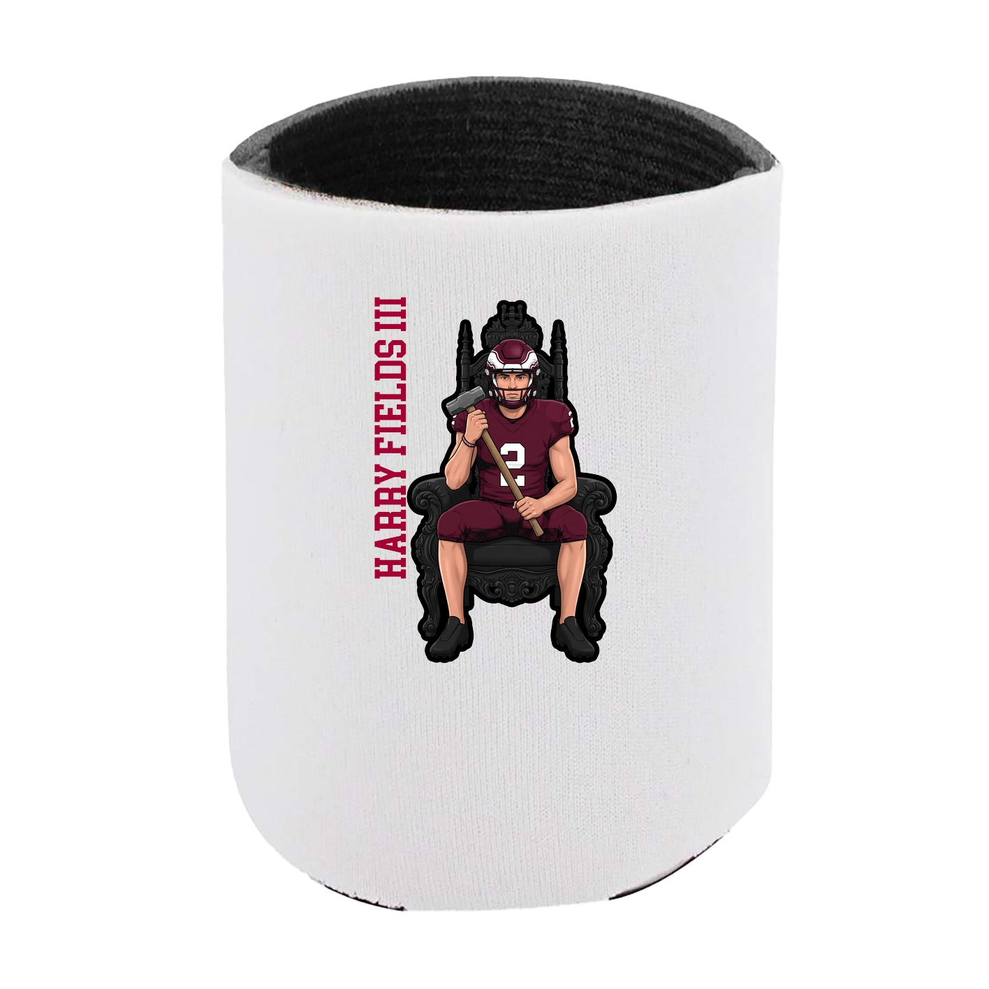 Can Holder — Name Vertical in White