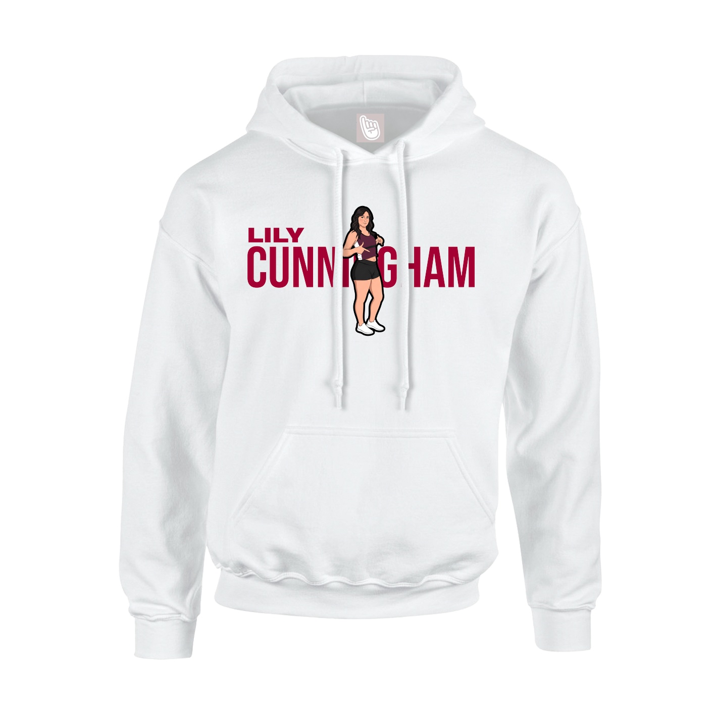 Hoodie — Player Name in White