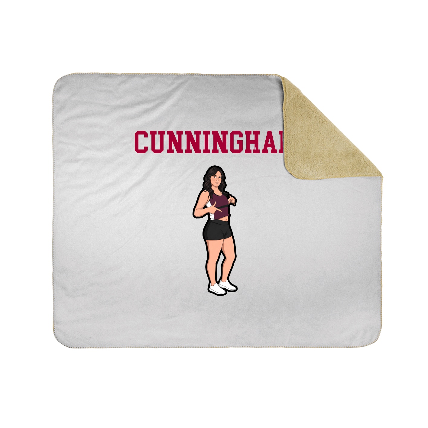 Throw Blanket — Shirsey in White