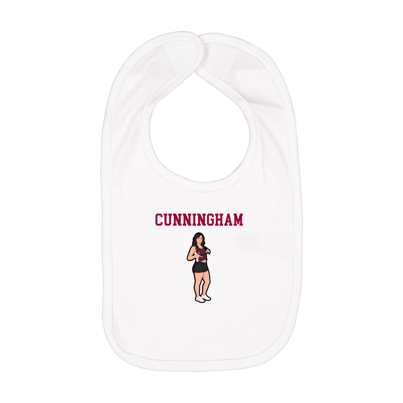 Infant Bib — Shirsey in White