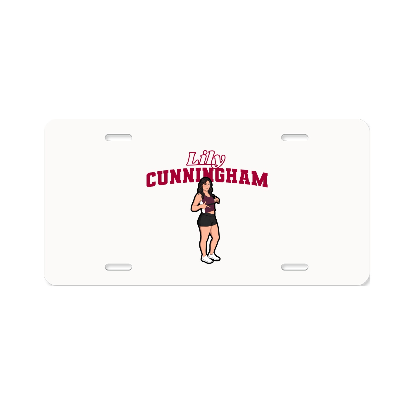 License Plate — Name Arch in Classic