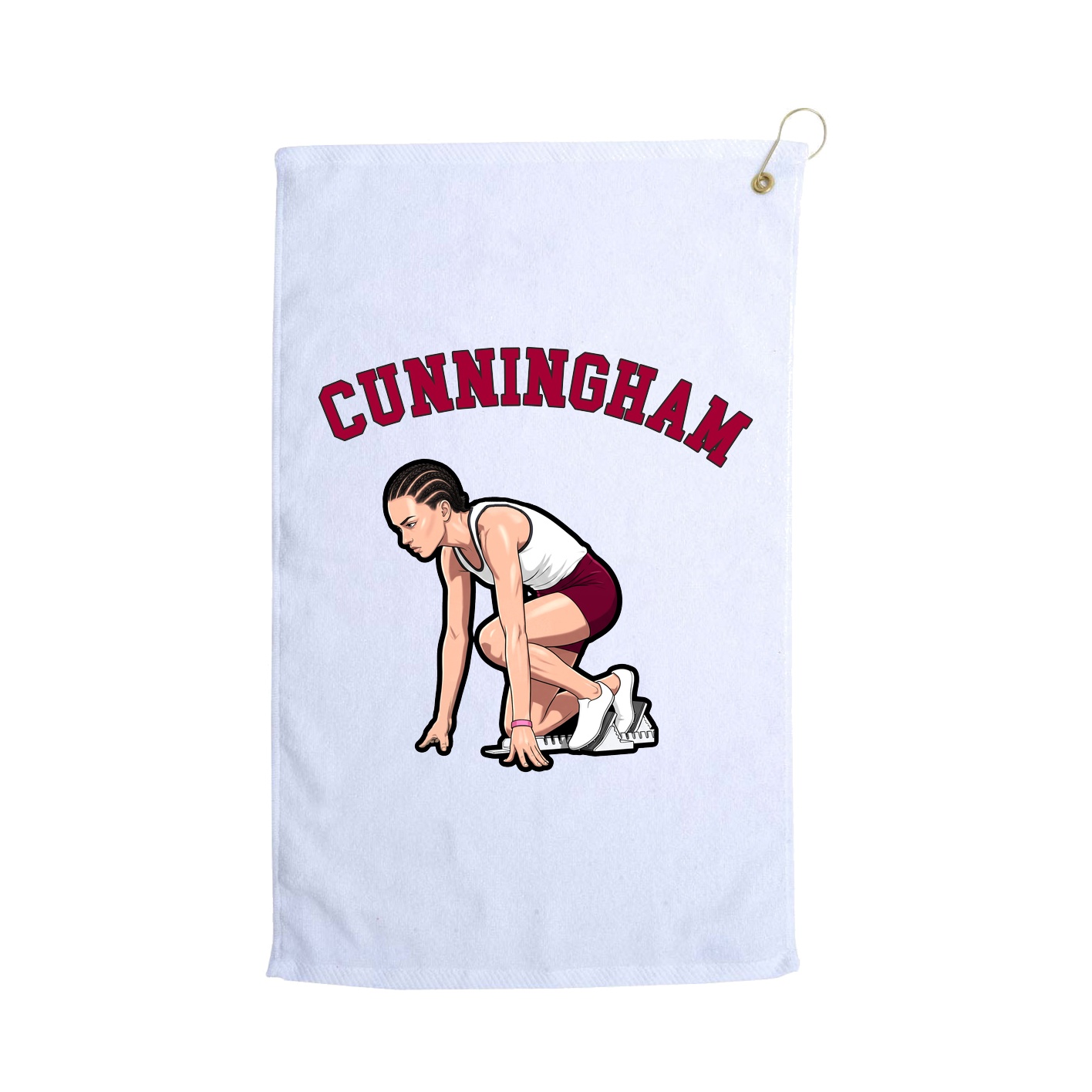 Golf Towel — Shirsey Arch in White