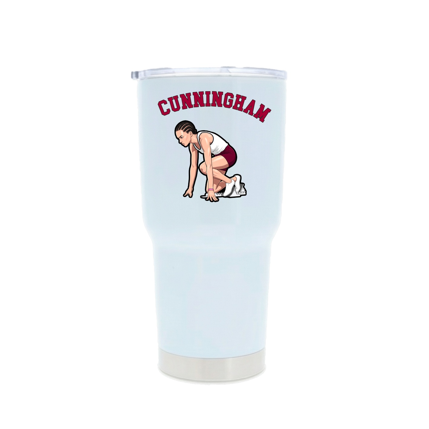 30oz Stainless Steel Tumbler — Shirsey Arch in White