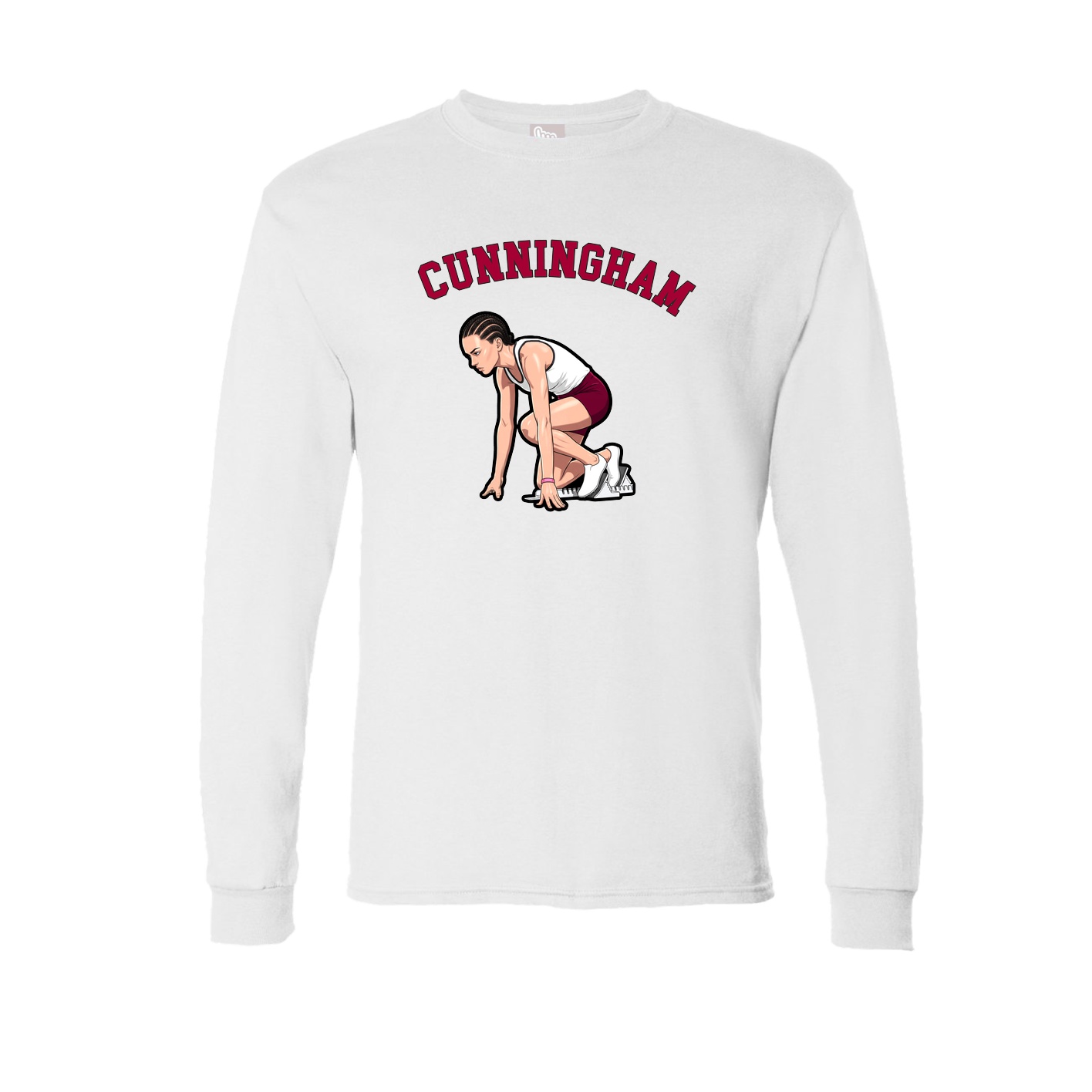 Long Sleeve Tee — Shirsey Arch in White