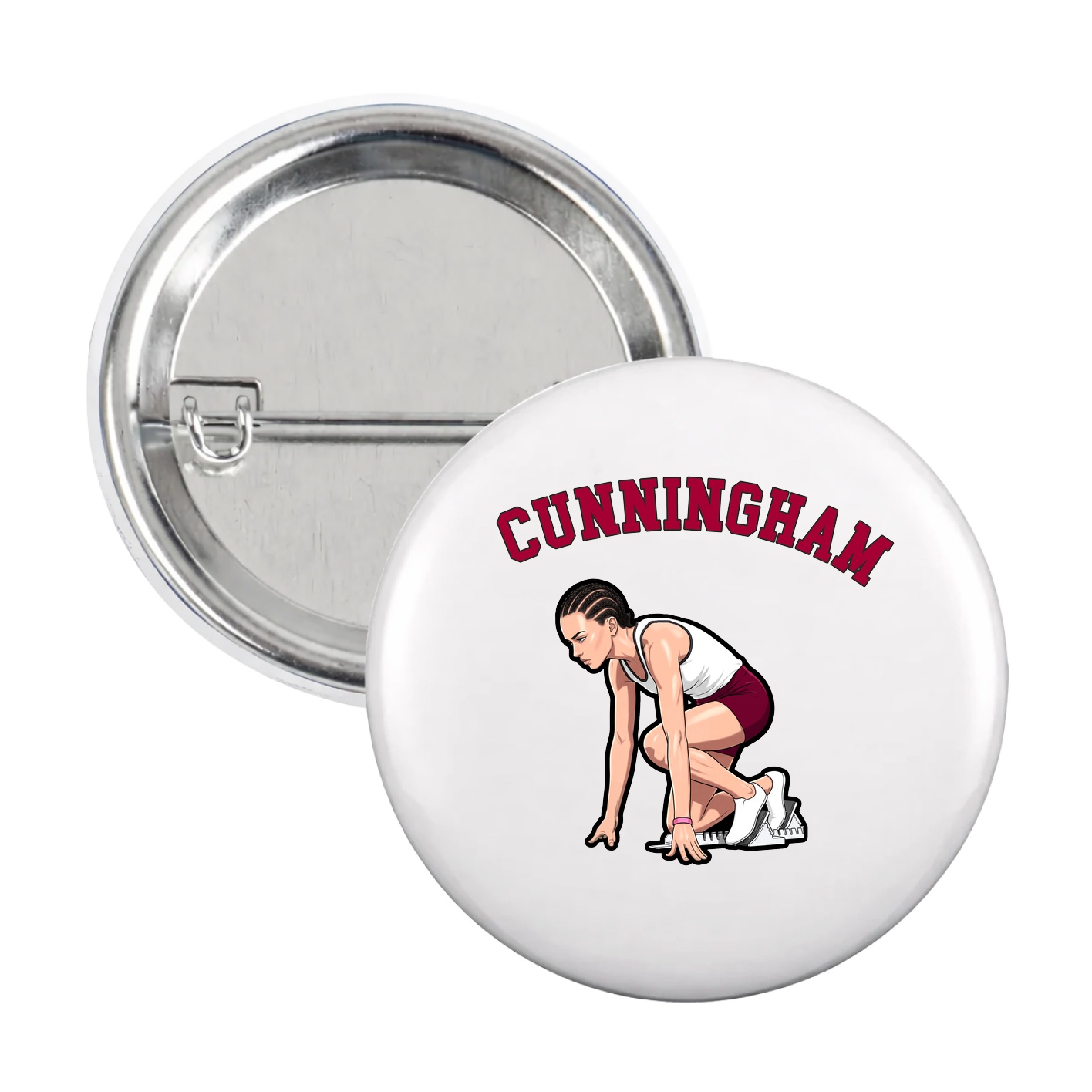 Game Day Button — Shirsey Arch in White
