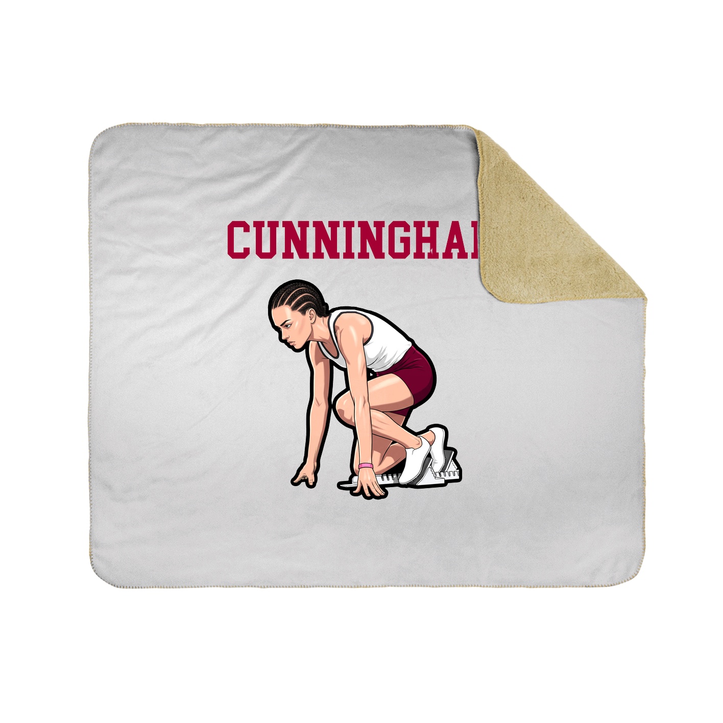 Throw Blanket — Shirsey in White