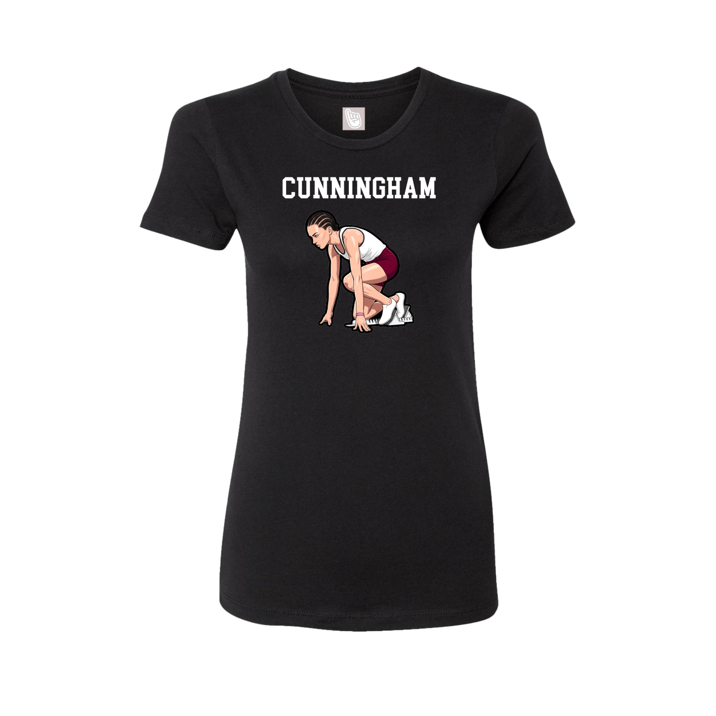 Fitted Women's Tee — Shirsey in Black