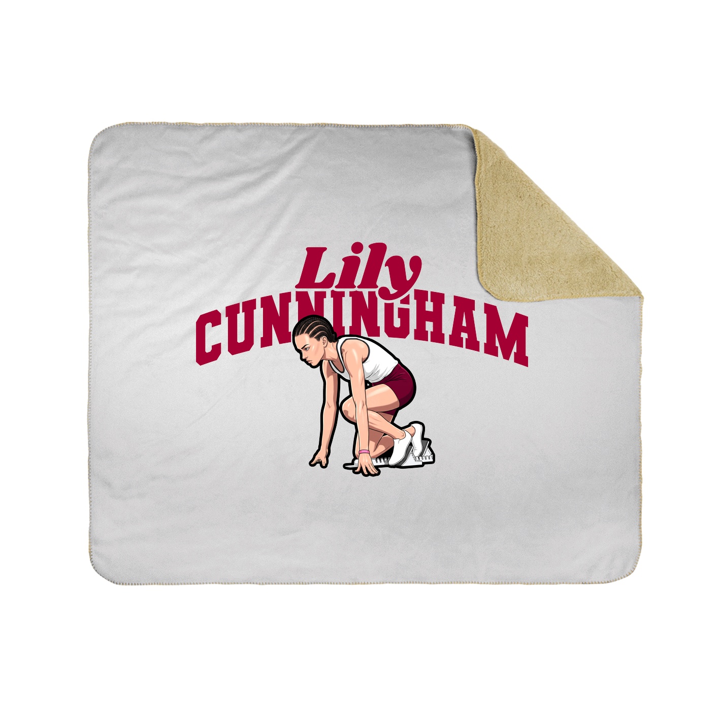 Throw Blanket — Signature Arch in White