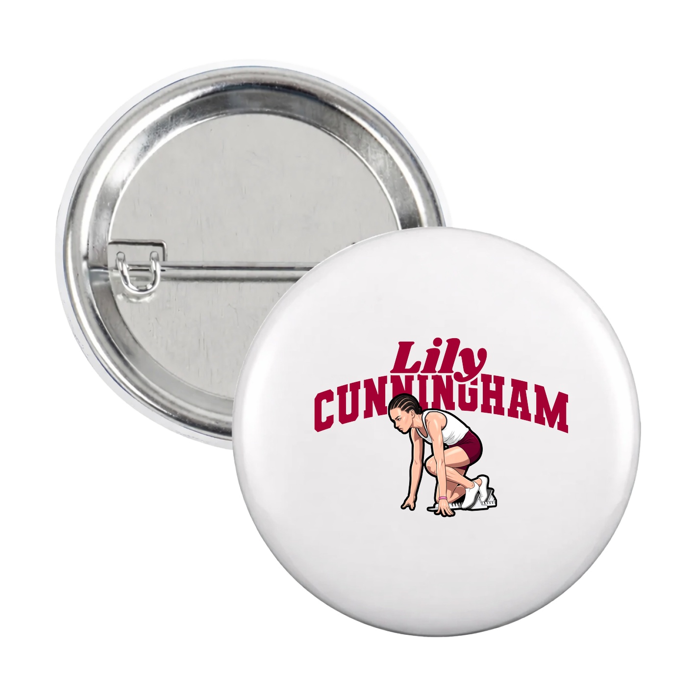 Game Day Button — Signature Arch in White