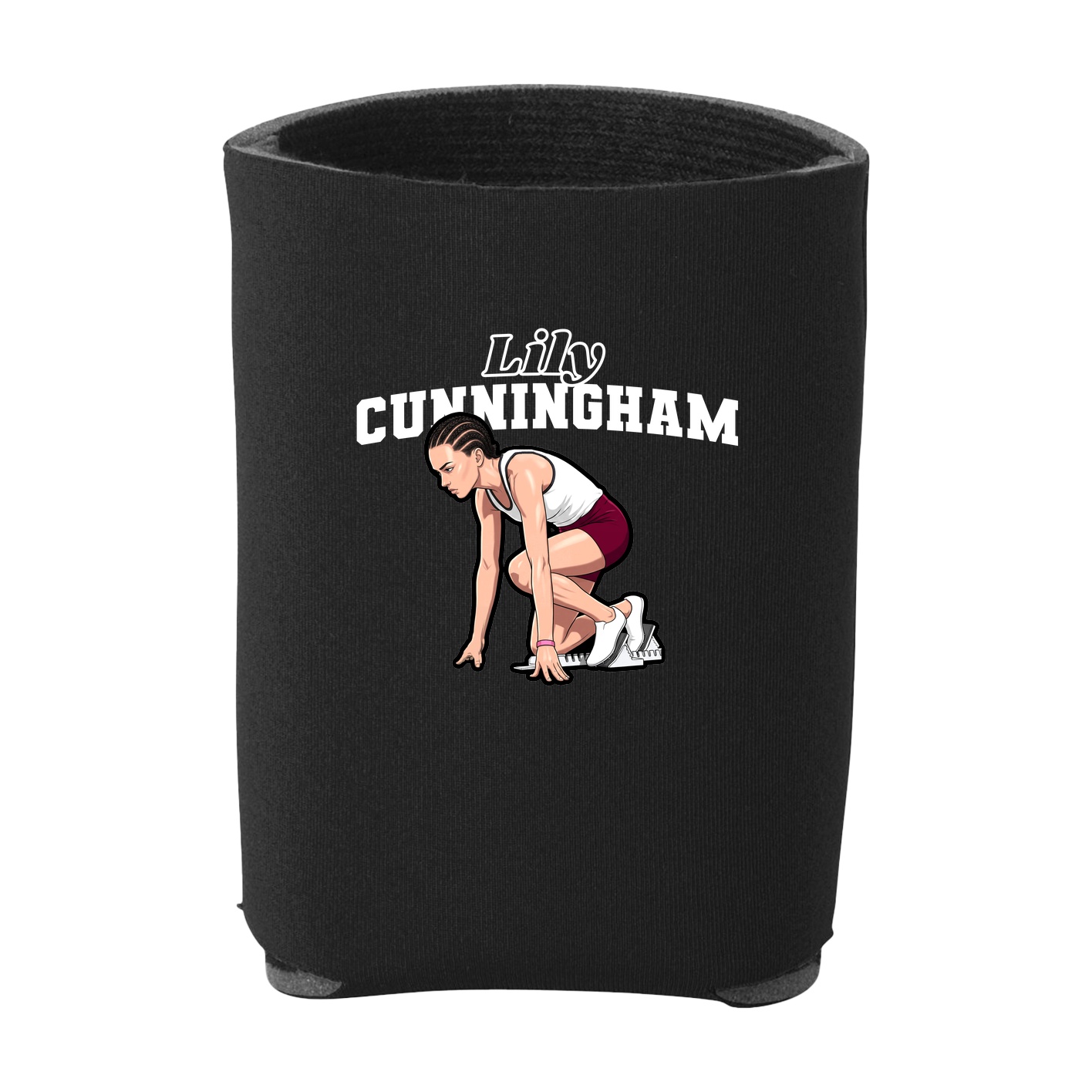 Can Holder — Name Arch in Black