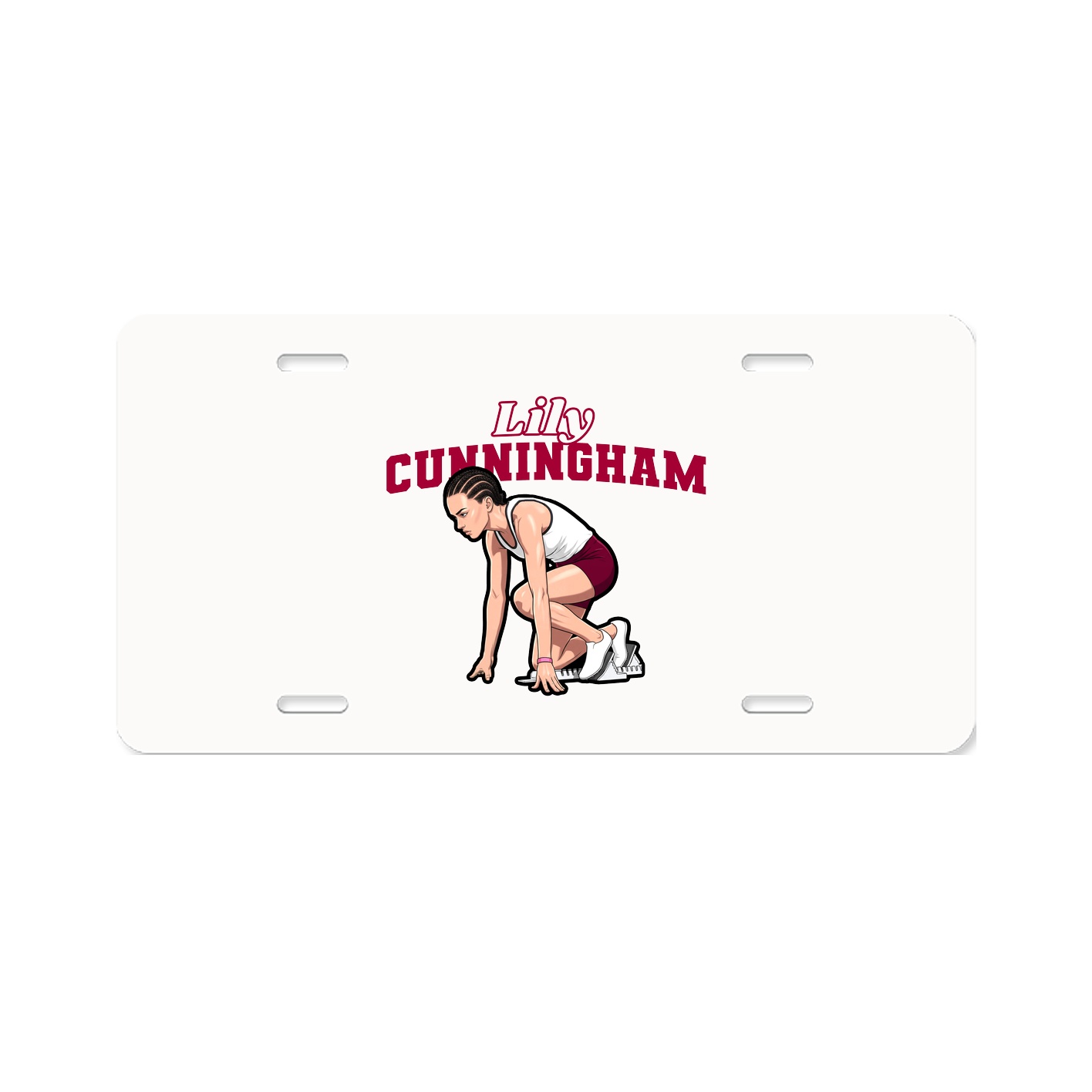 License Plate — Name Arch in Classic