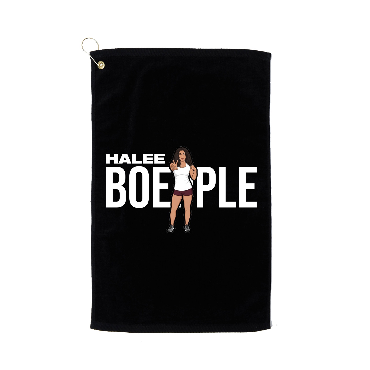 Golf Towel — Player Name in Black