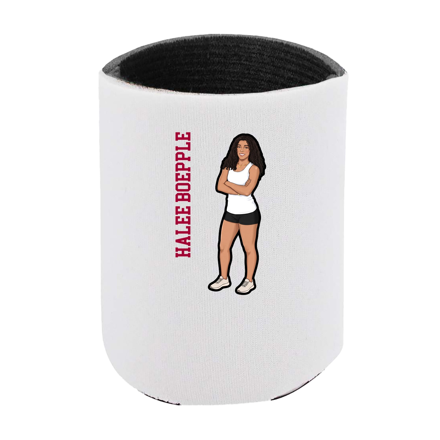 Can Holder — Name Vertical in White