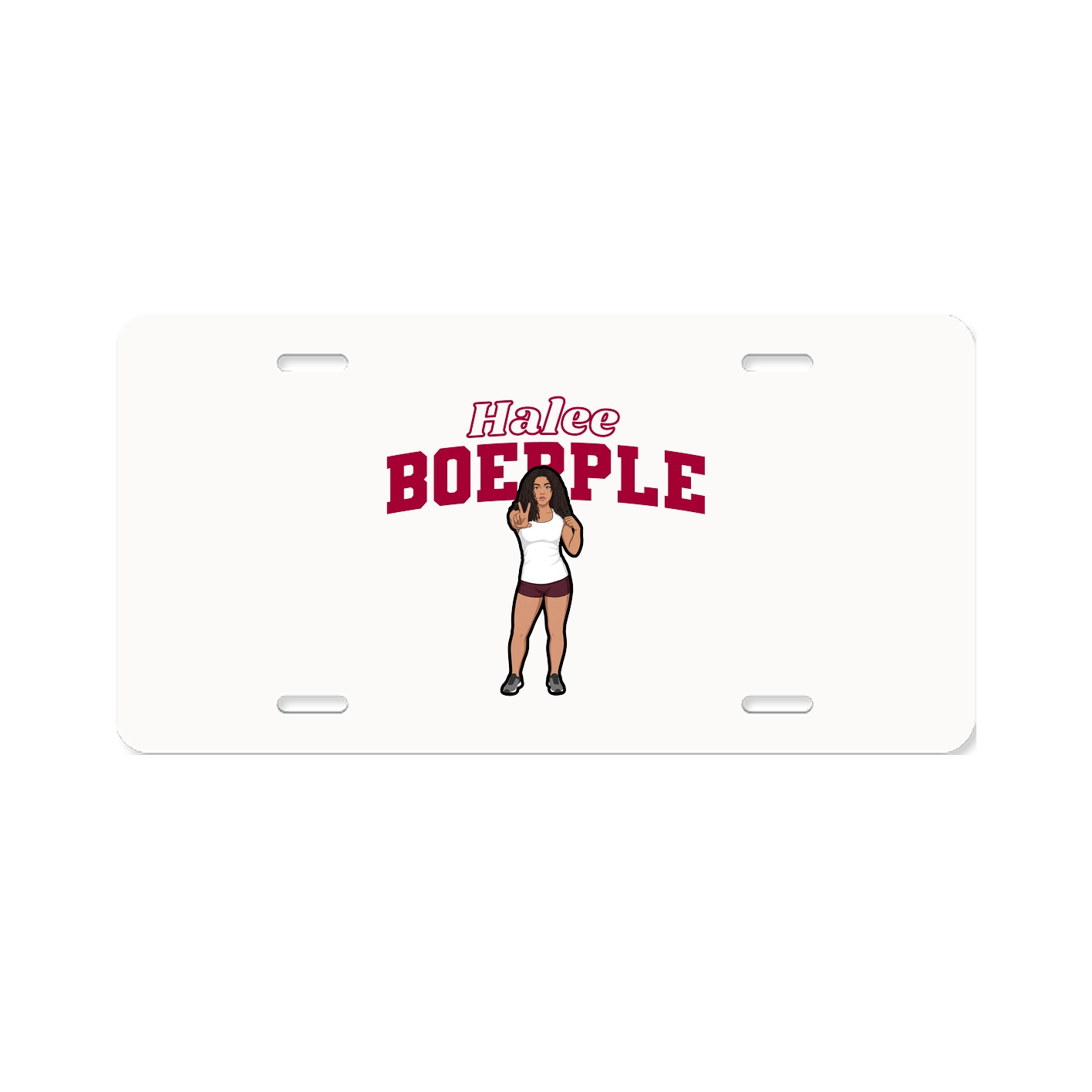 License Plate — Name Arch in Classic