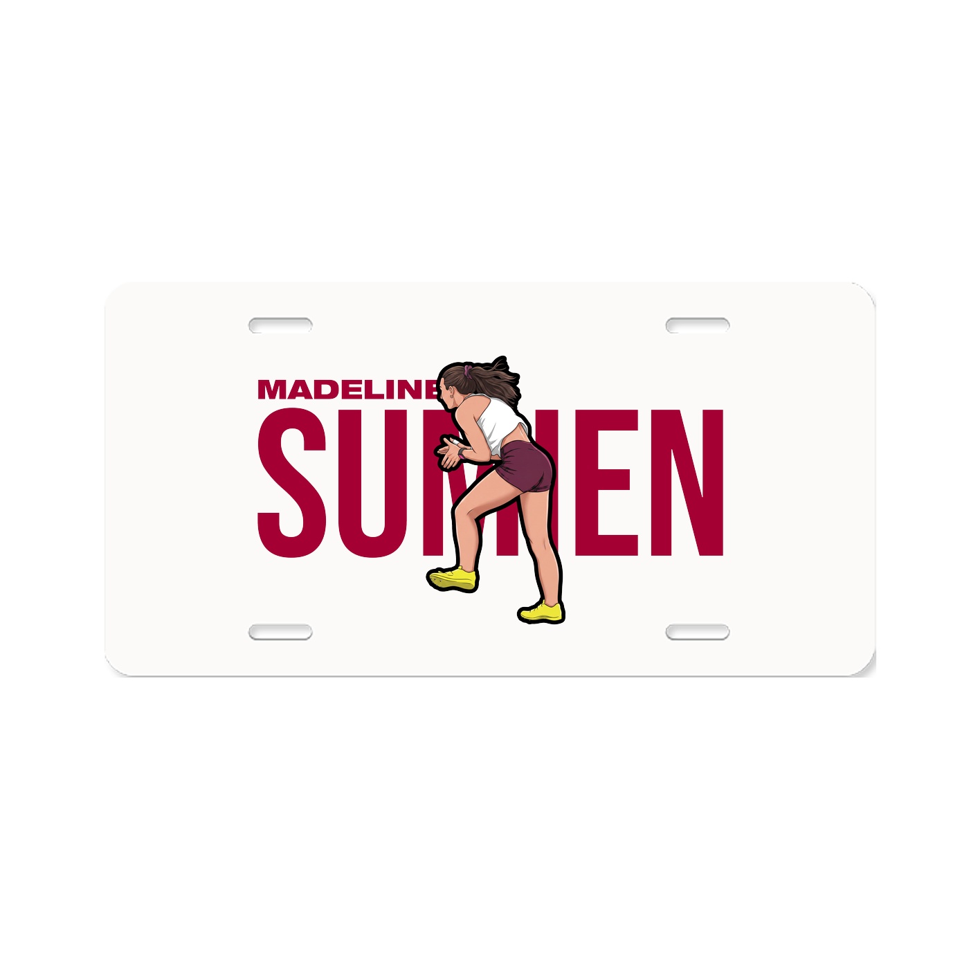 License Plate — Player Name in Classic