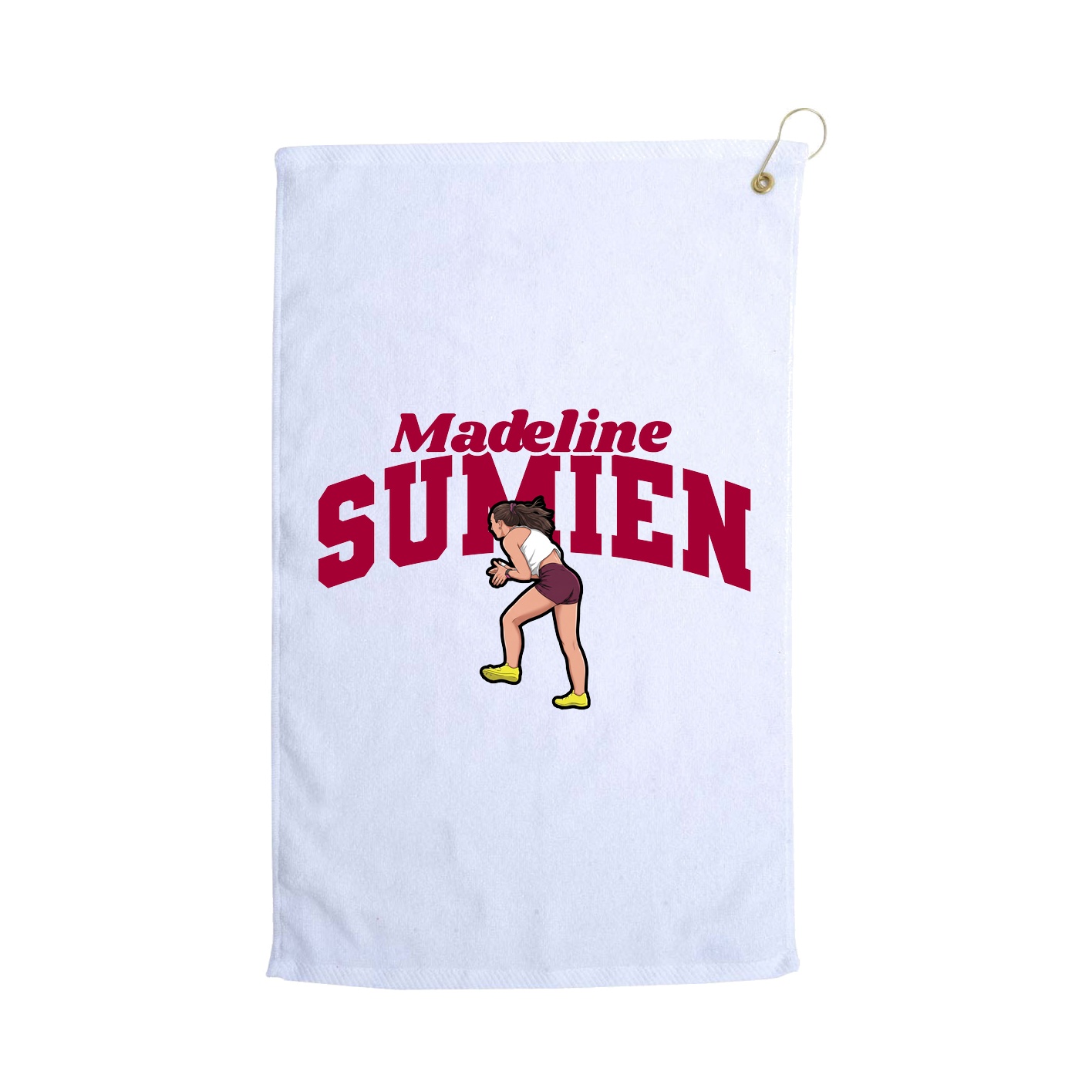 Golf Towel — Signature Arch in White
