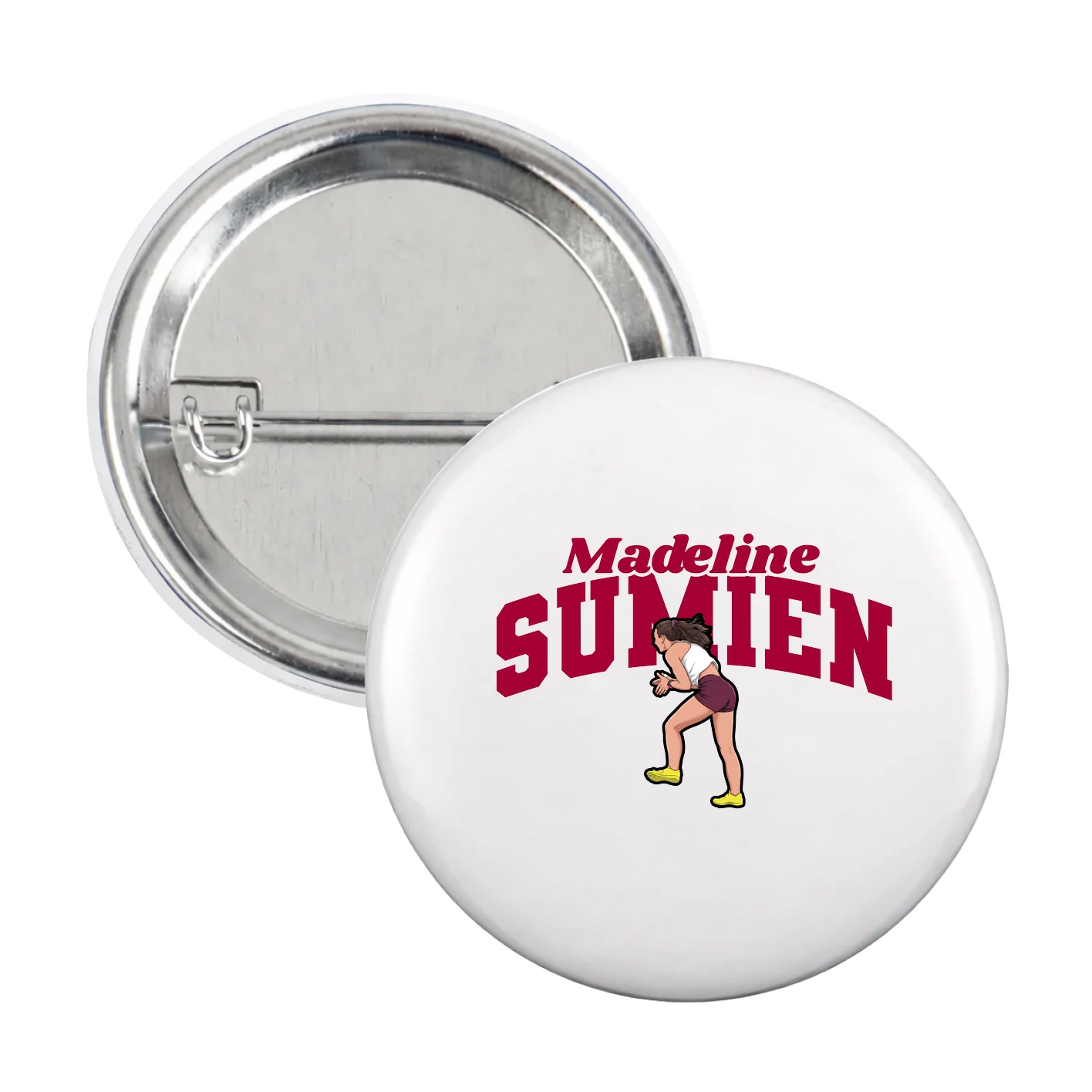 Game Day Button — Signature Arch in White