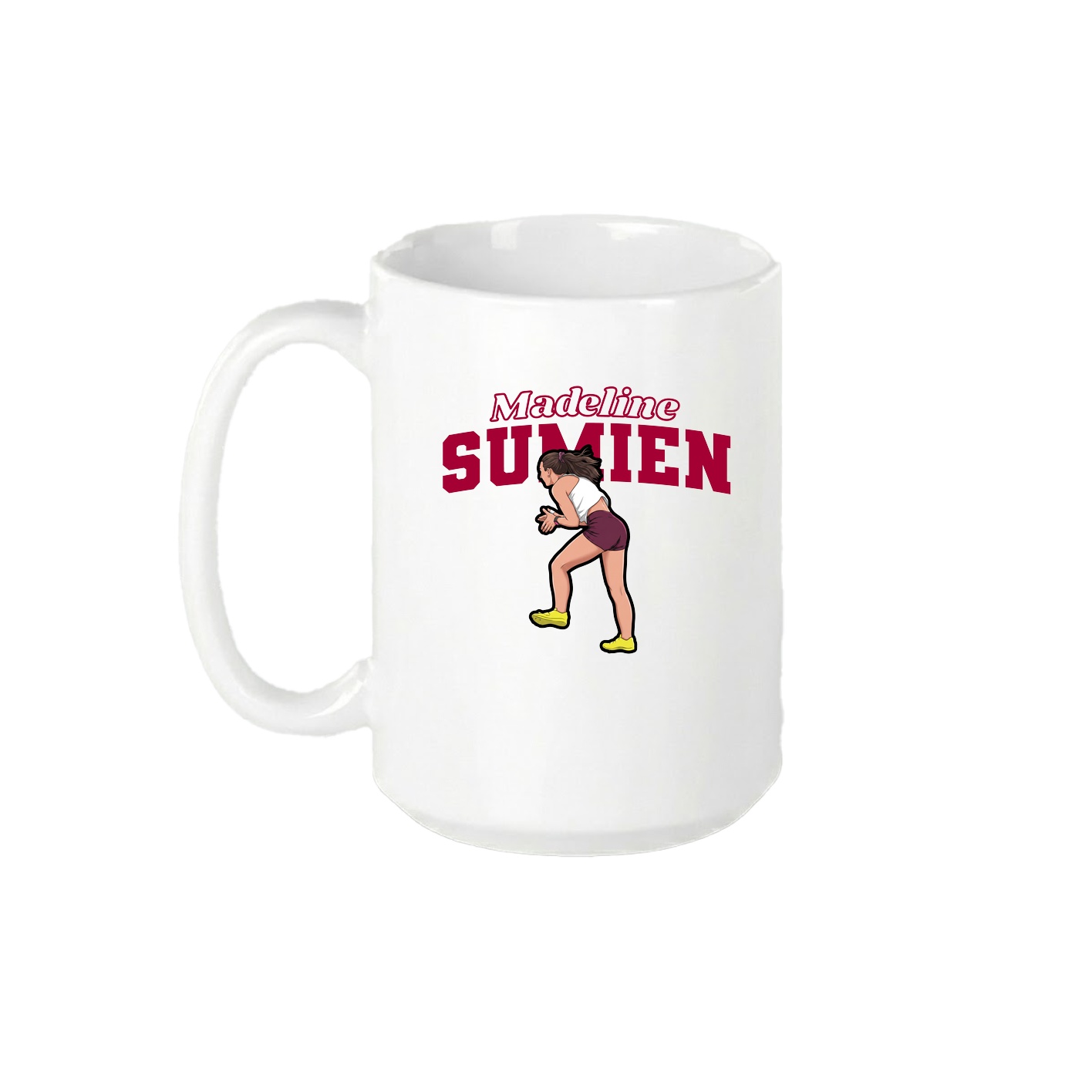 15oz Coffee Mug — Name Arch in White