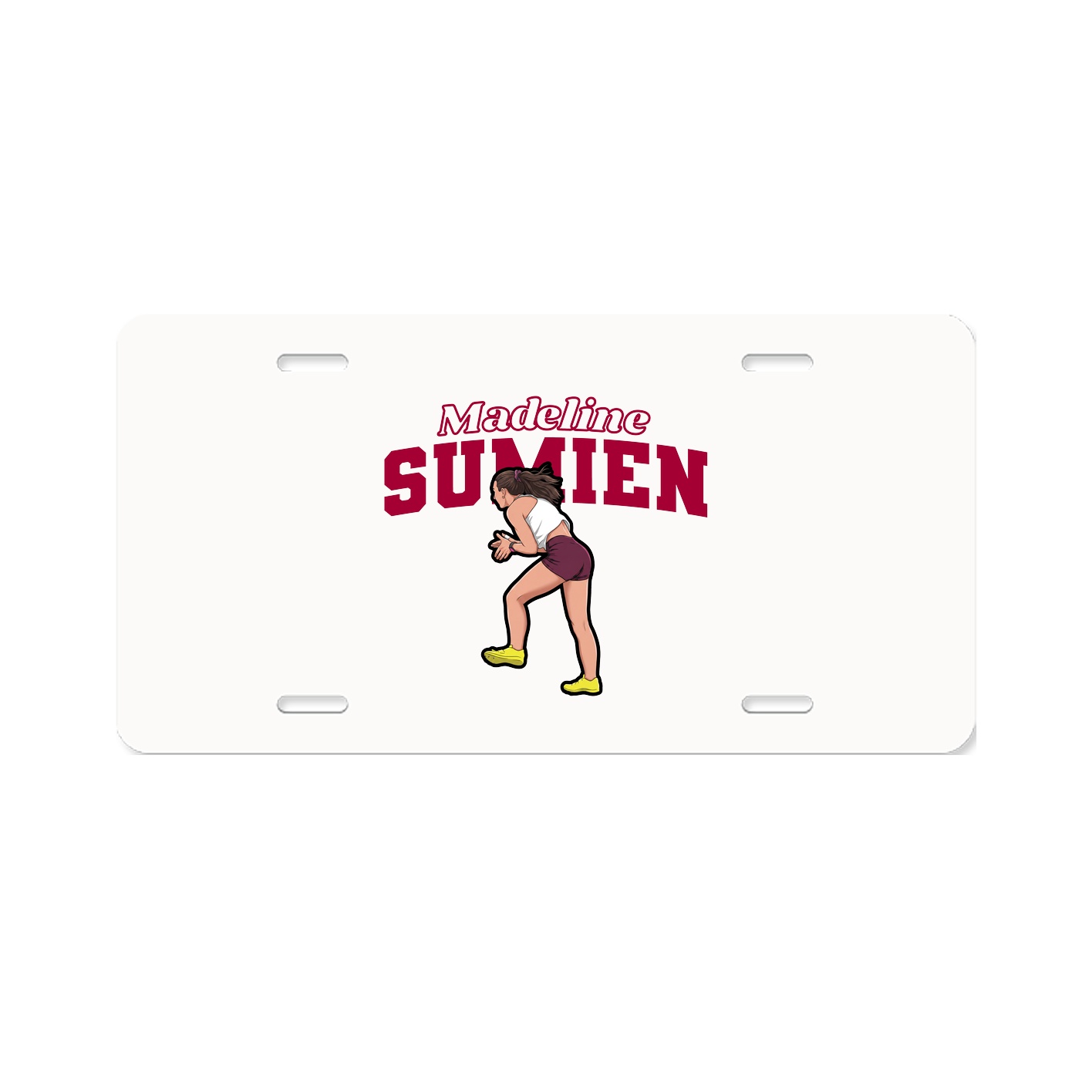 License Plate — Name Arch in Classic