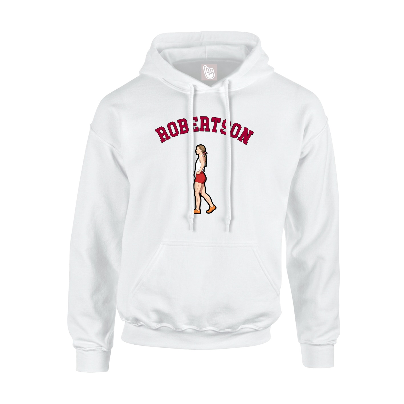 Youth Hoodie — Shirsey Arch in White