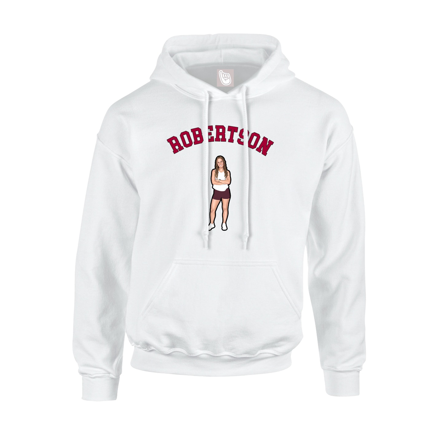 Hoodie — Shirsey Arch in White