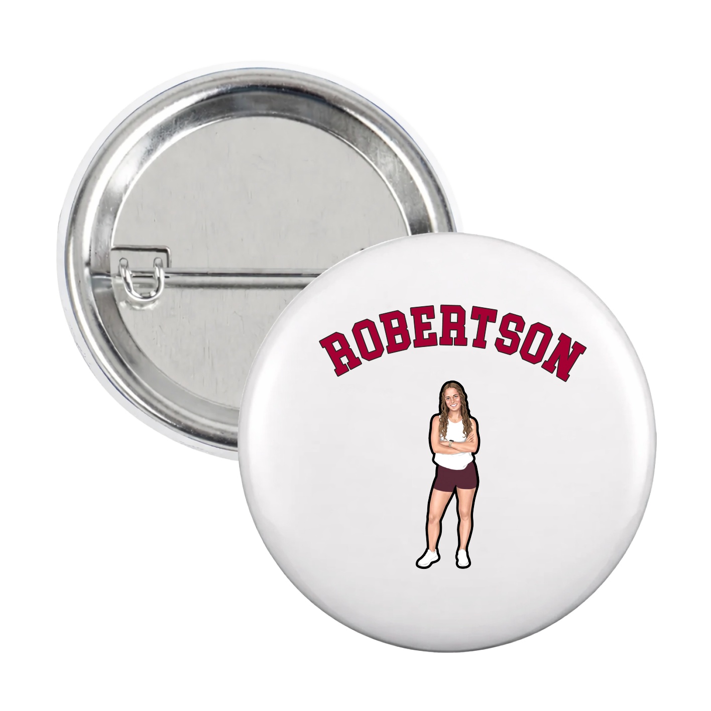 Game Day Button — Shirsey Arch in White