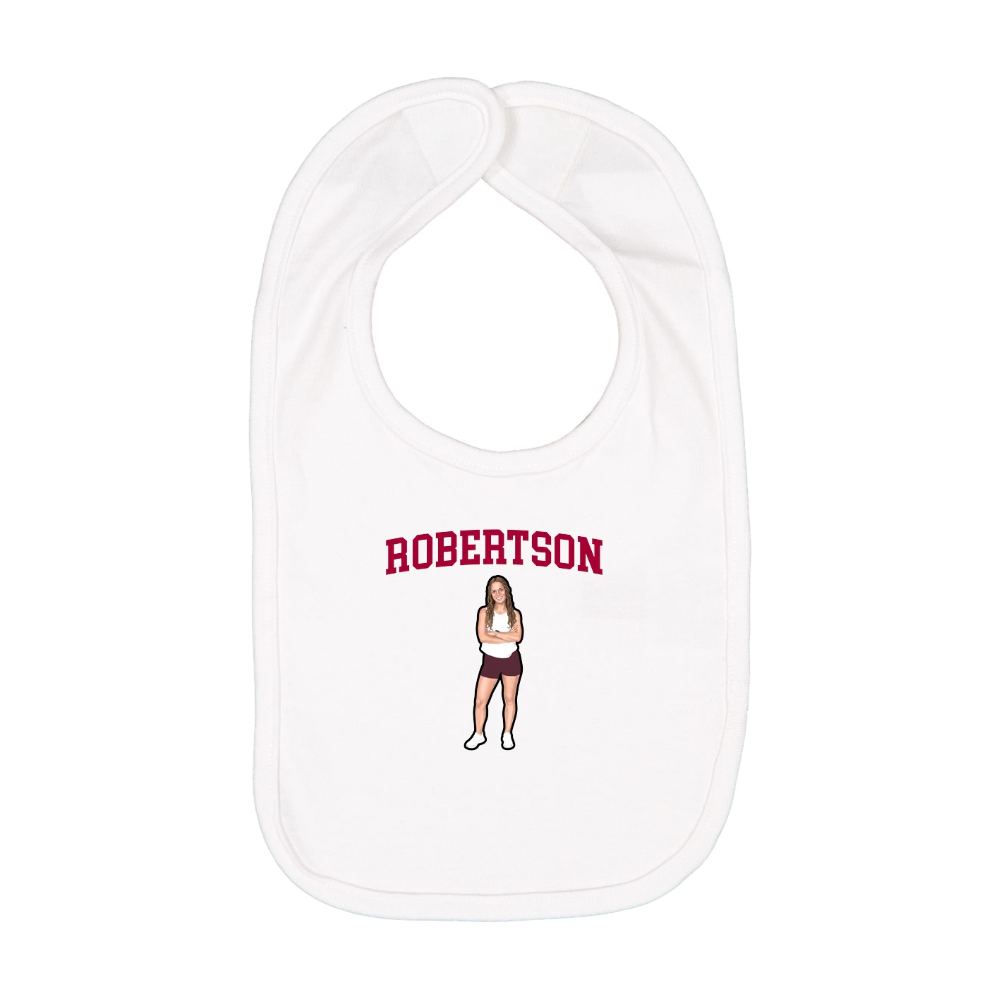 Infant Bib — Shirsey in White