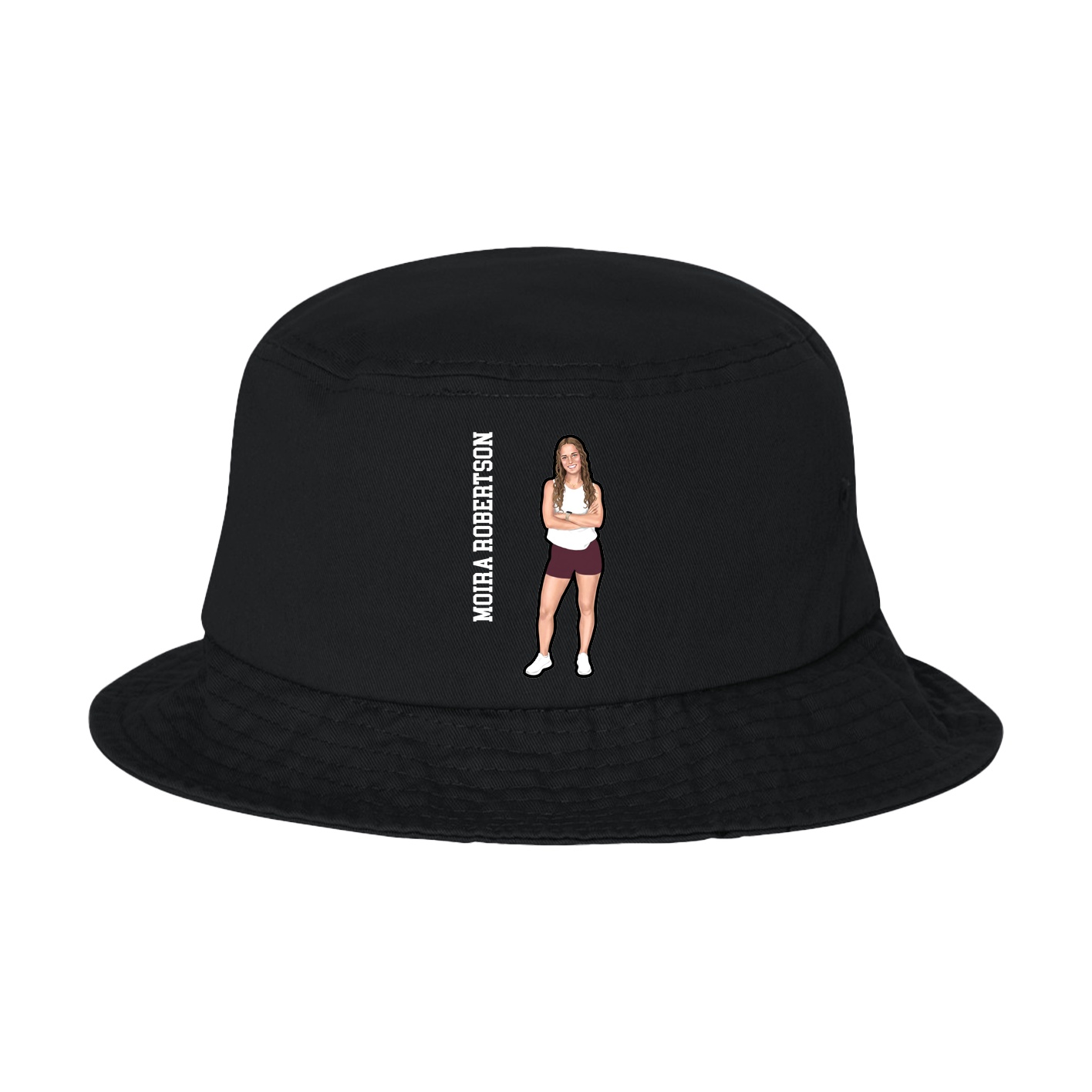 Bucket Cap — Name Vertical in Black