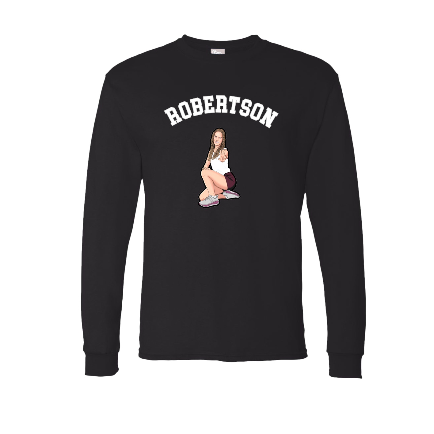 Long Sleeve Tee — Shirsey Arch in Black
