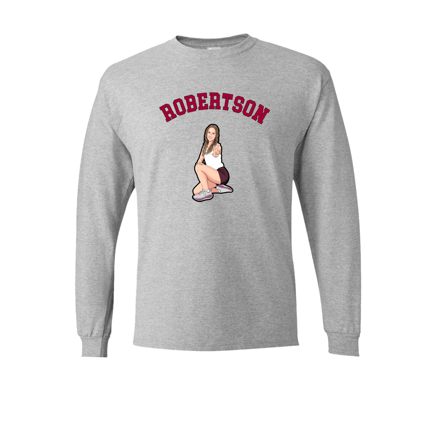 Long Sleeve Tee — Shirsey Arch in Grey