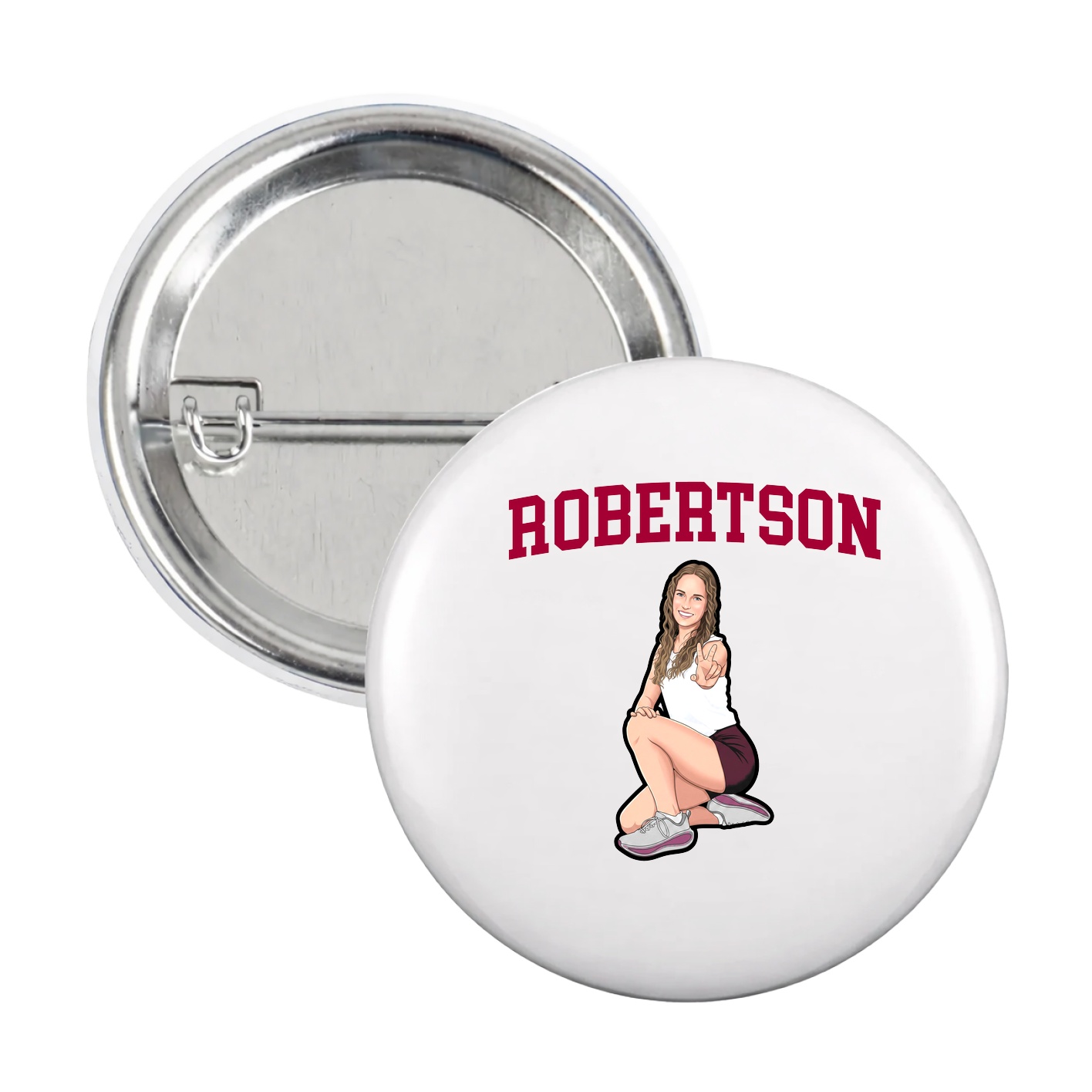 Game Day Button — Shirsey in White