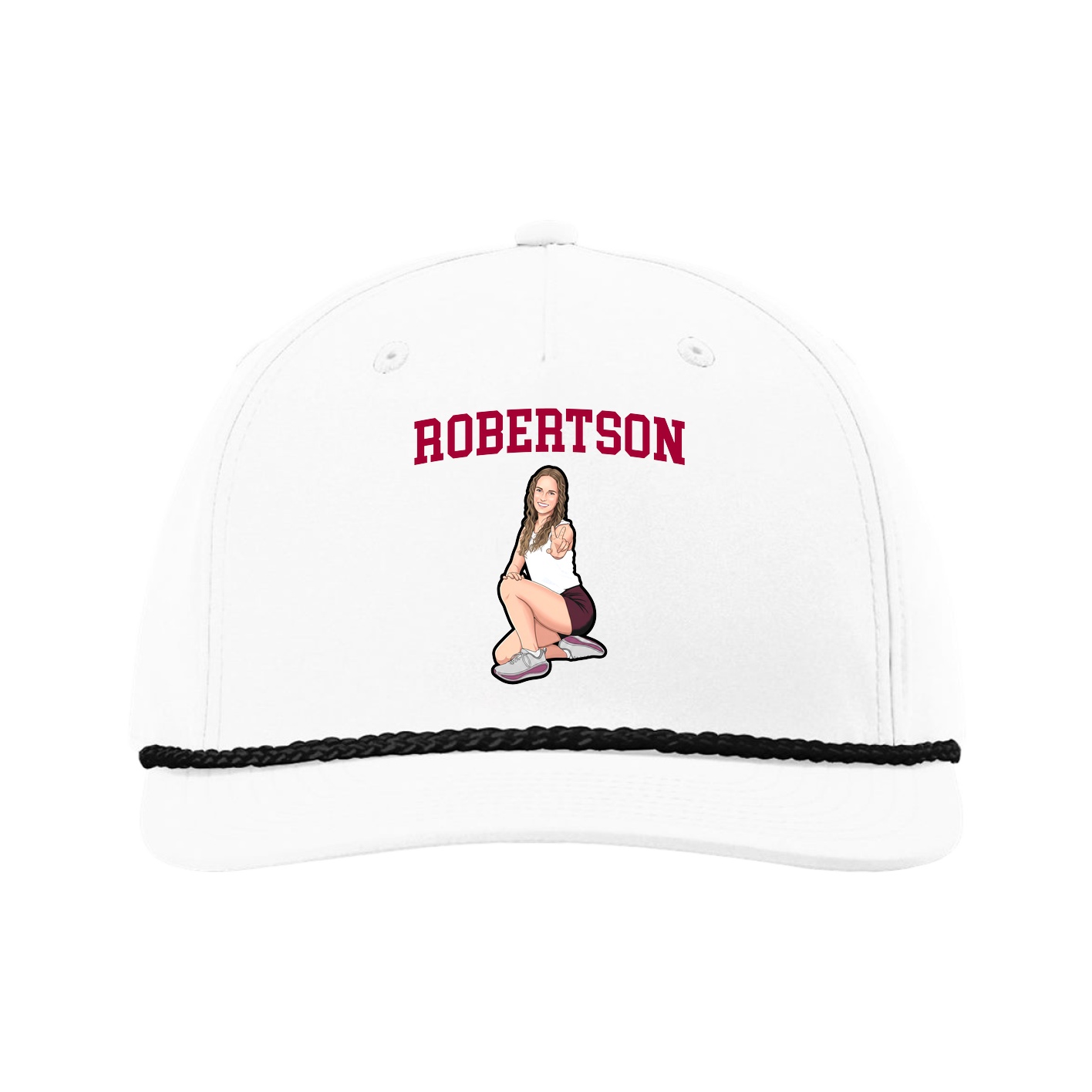 Five-Panel Classic Rope Cap — Shirsey in White