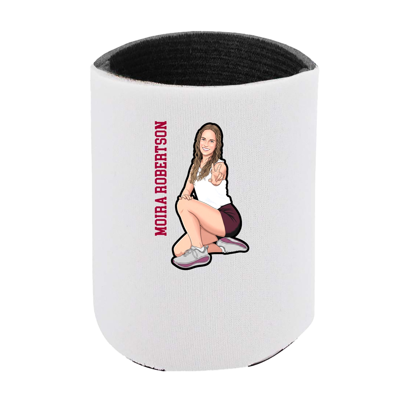 Can Holder — Name Vertical in White