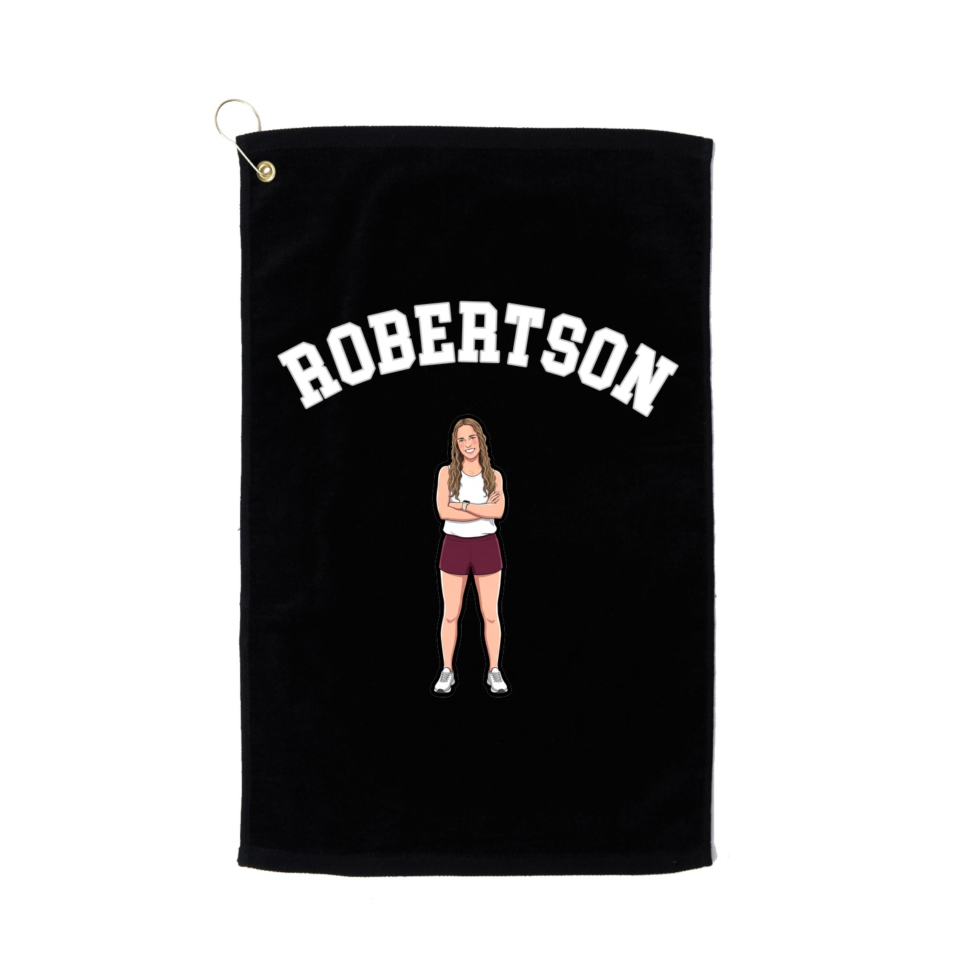 Golf Towel — Shirsey Arch in Black