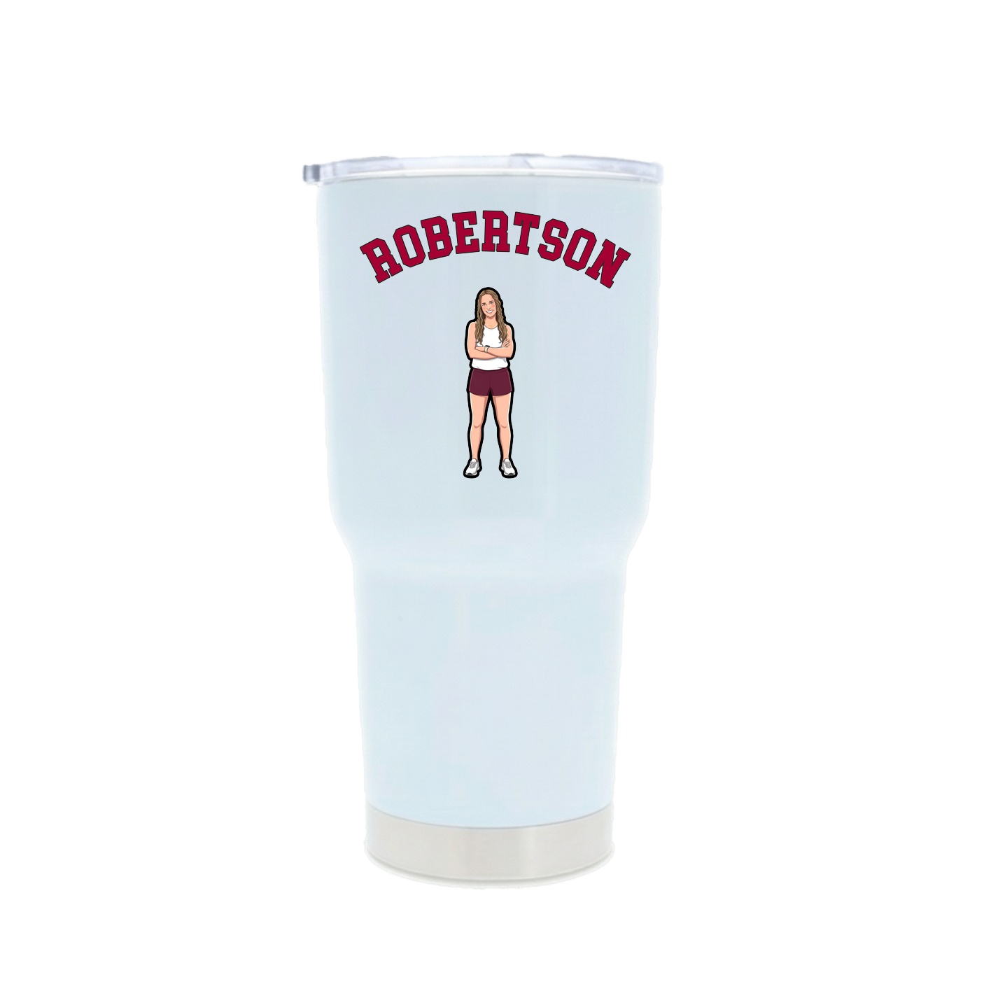 30oz Stainless Steel Tumbler — Shirsey Arch in White