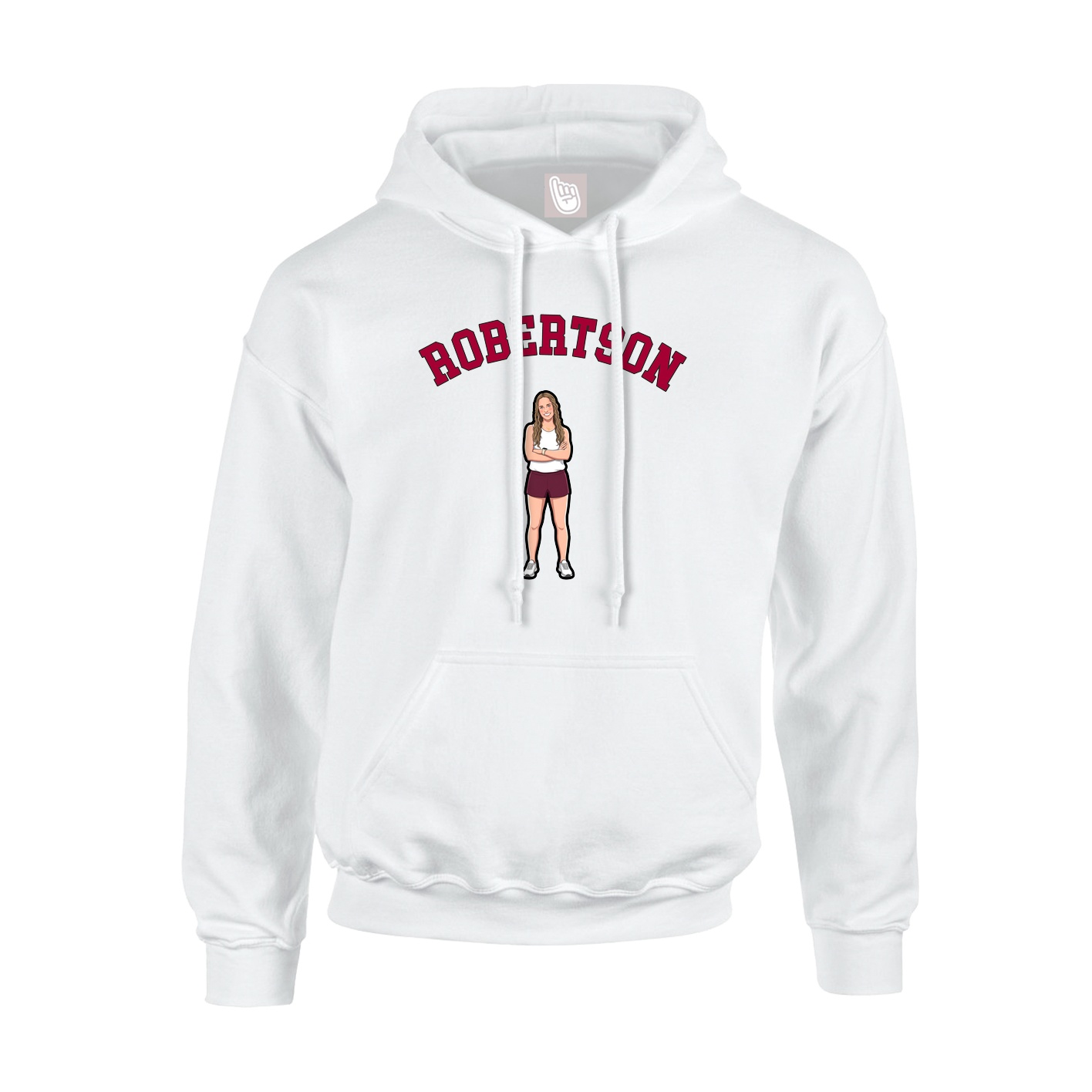 Youth Hoodie — Shirsey Arch in White