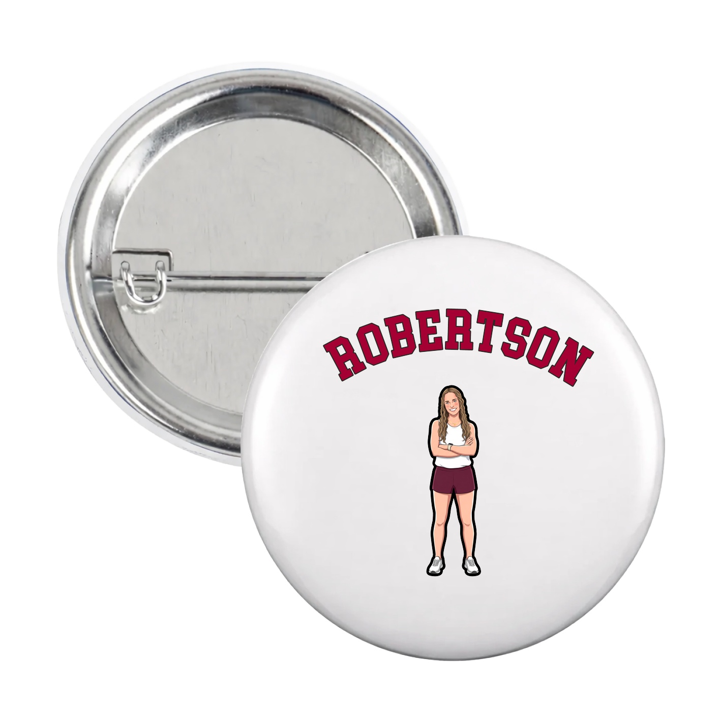 Game Day Button — Shirsey Arch in White