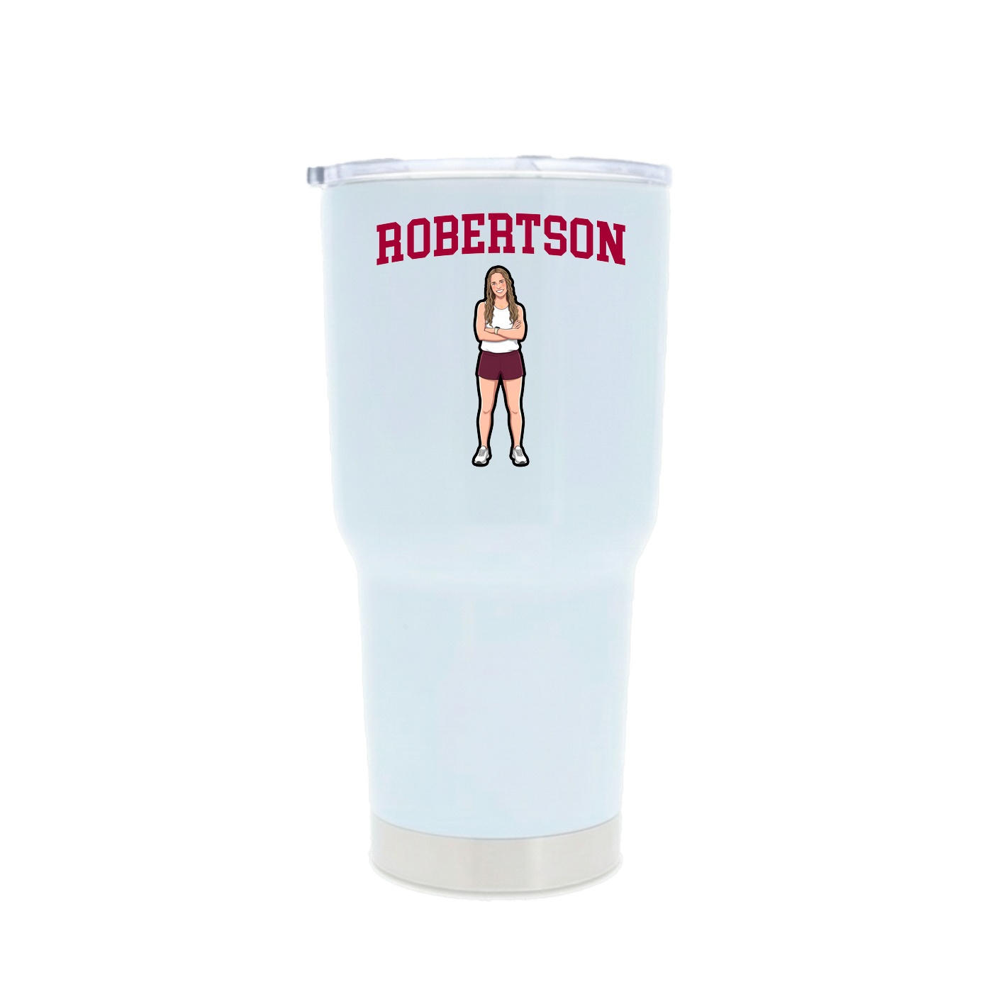 30oz Stainless Steel Tumbler — Shirsey in White