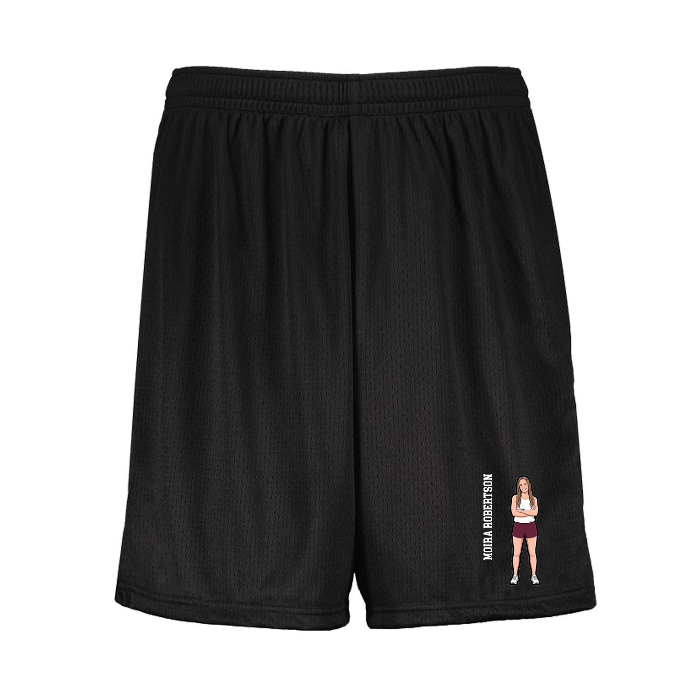 Shorts — Name Vertical in Black