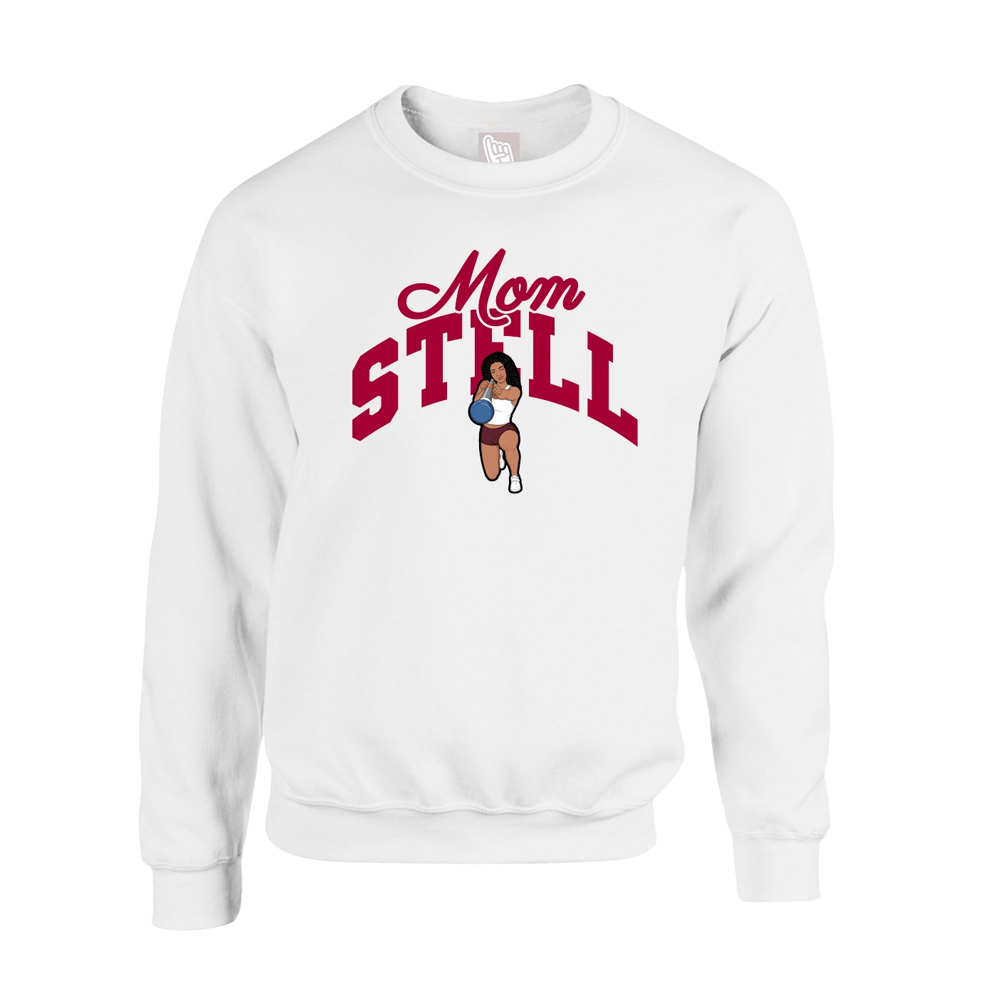 Fleece Crew — Mothers Day Arch in White