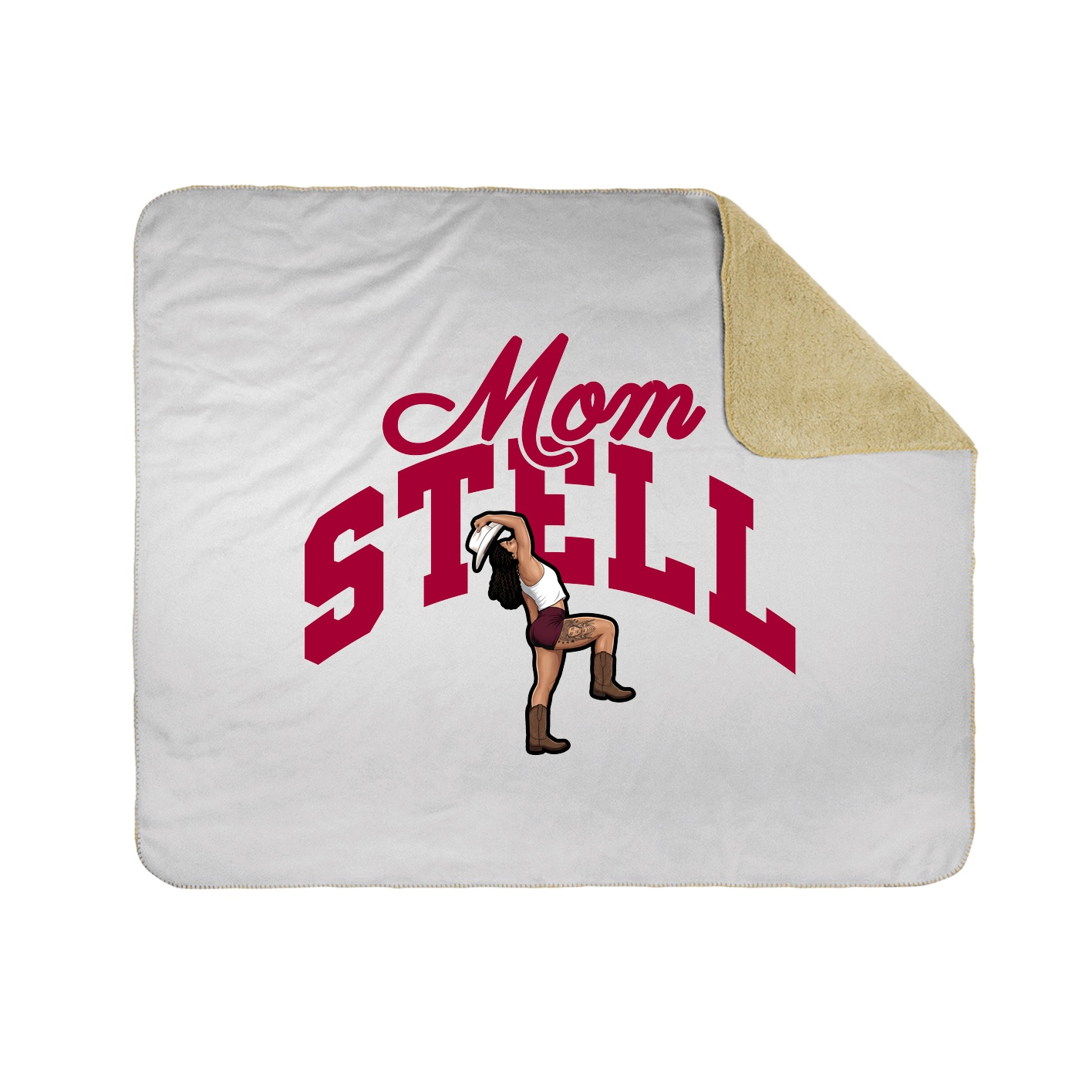 Throw Blanket — Mothers Day Arch in White